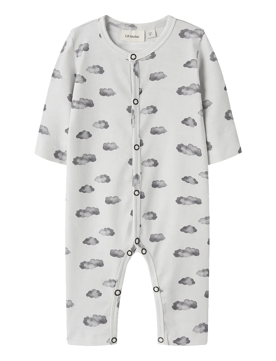 Lil'Atelier - NBMGIO LS NIGHTSUIT LIL - natdragter - glacier gray - 0