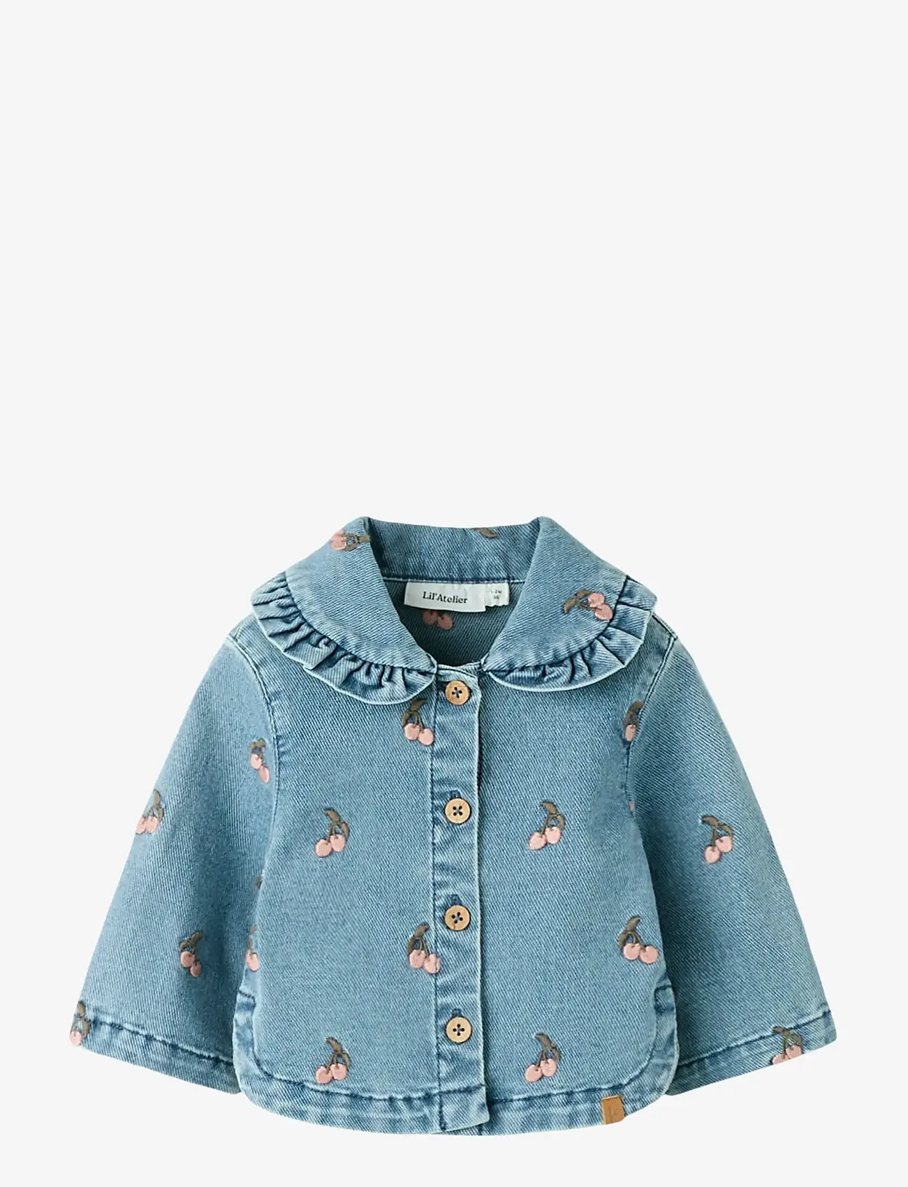 Lil'Atelier - NBFDEVA LOOSE DNM EMB JACKET 2024-ES LIL - teksa ja velvet - medium blue denim - 1