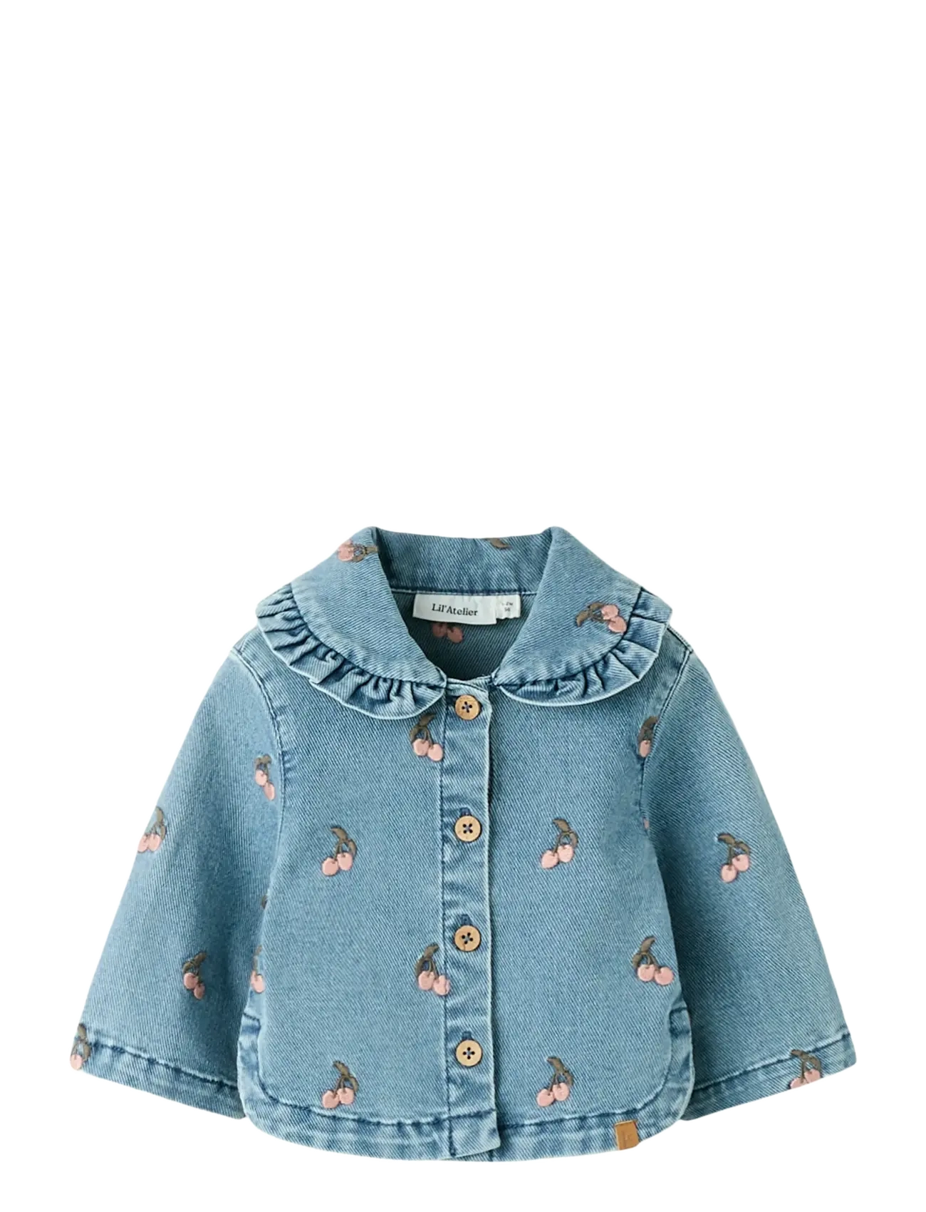 Lil'Atelier NBFDEVA LOOSE DNM EMB JACKET 2024-ES LIL - Nyheder - MEDIUM BLUE DENIM / blue