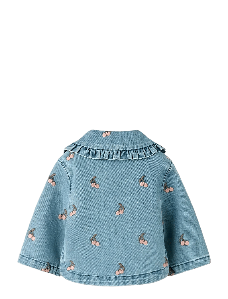 Lil'Atelier - NBFDEVA LOOSE DNM EMB JACKET 2024-ES LIL - teksa ja velvet - medium blue denim - 2