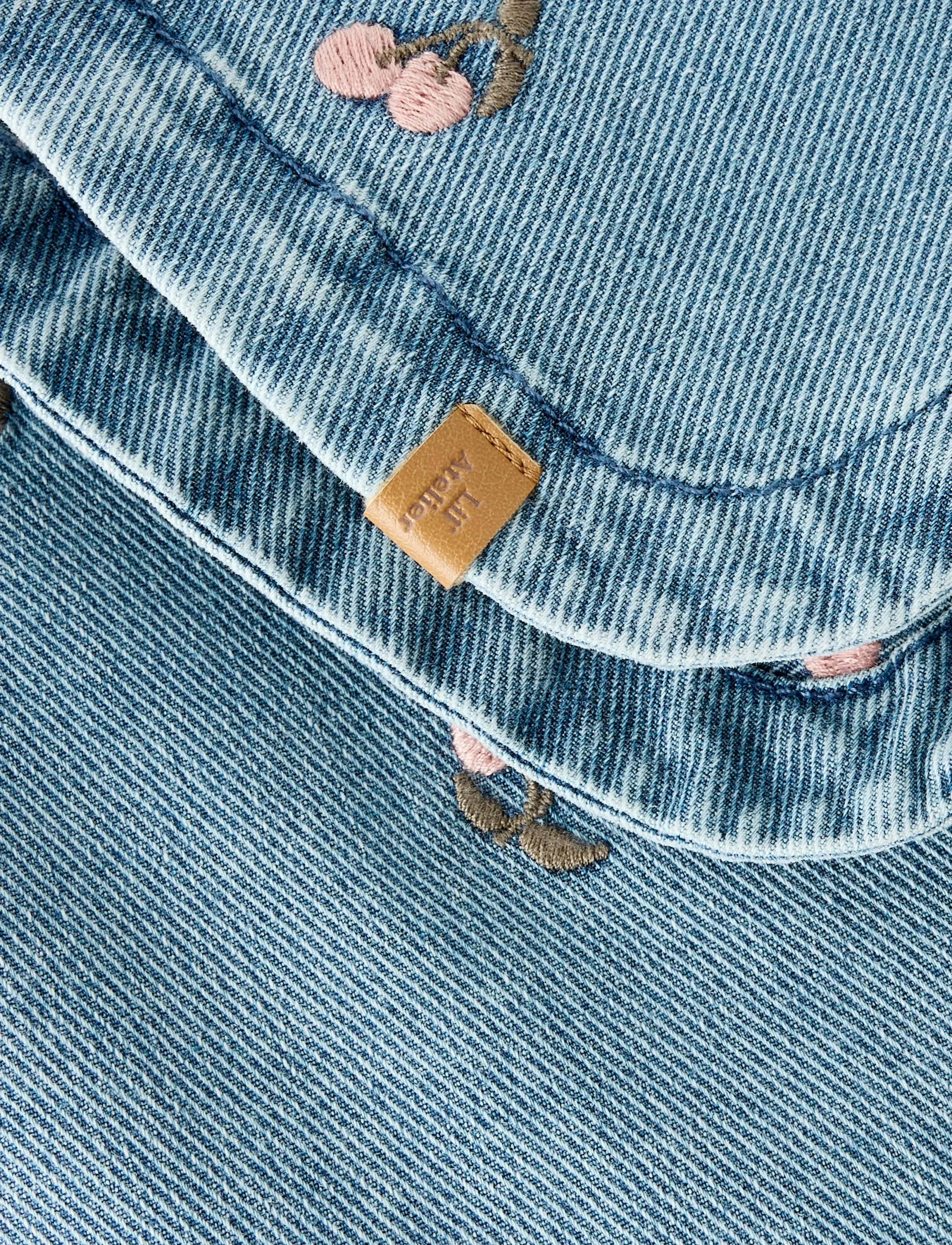 Lil'Atelier - NBFDEVA LOOSE DNM EMB JACKET 2024-ES LIL - denim & corduroy - medium blue denim - 3