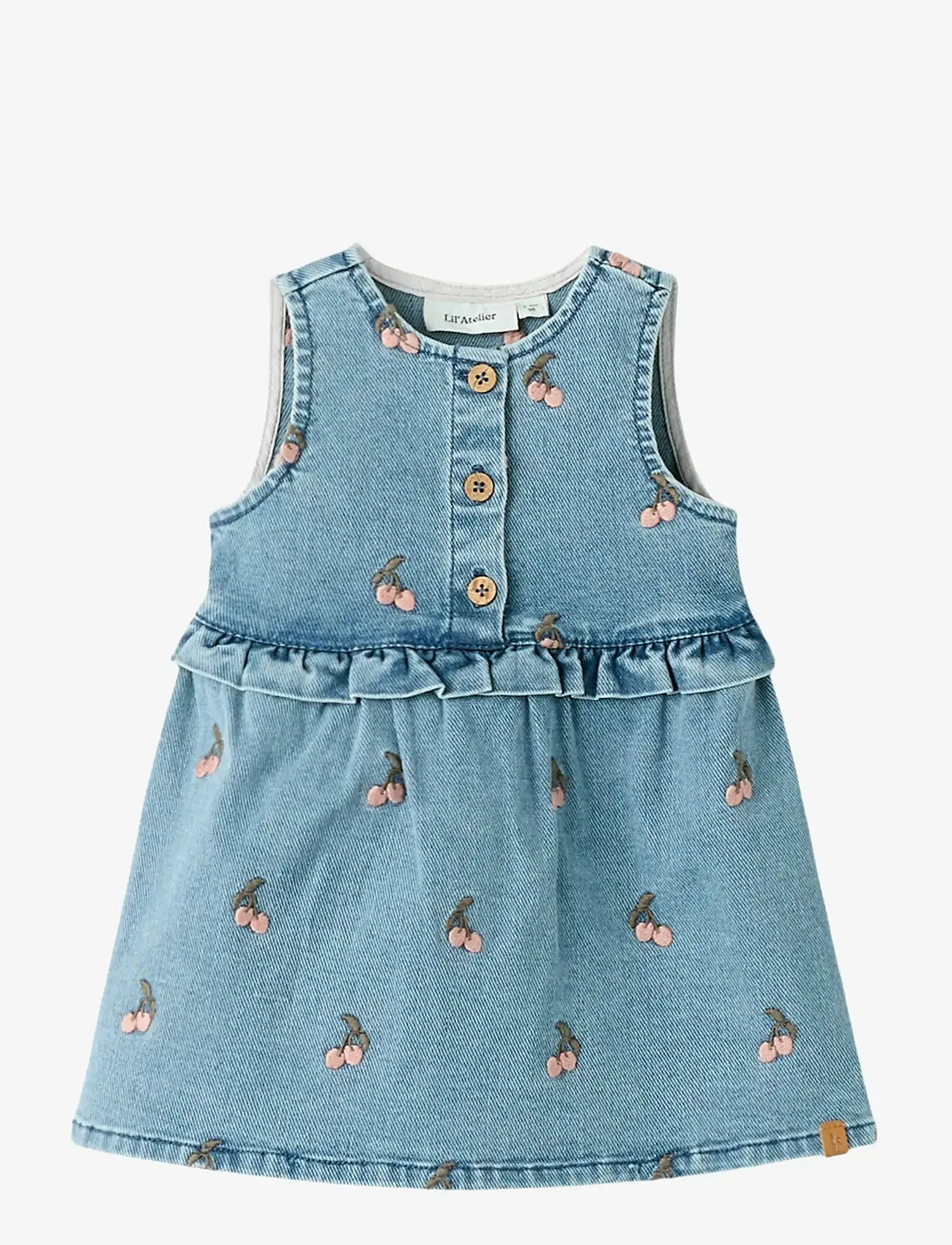Lil'Atelier - NBFDEVA DNM EMB SPENCER 2024-ES LIL - Ärmellose babykleider - medium blue denim - 1