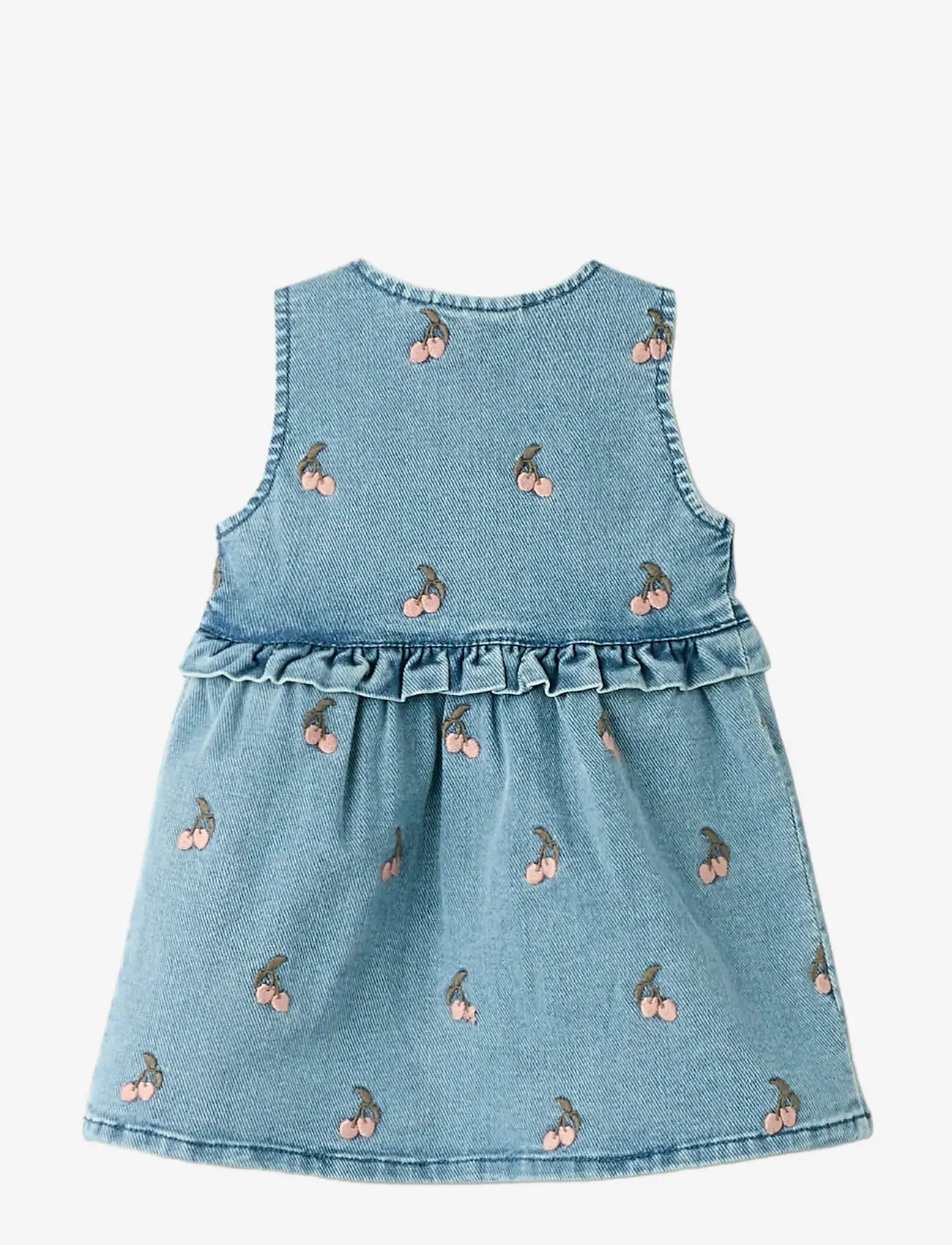 Lil'Atelier - NBFDEVA DNM EMB SPENCER 2024-ES LIL - Ärmellose babykleider - medium blue denim - 2