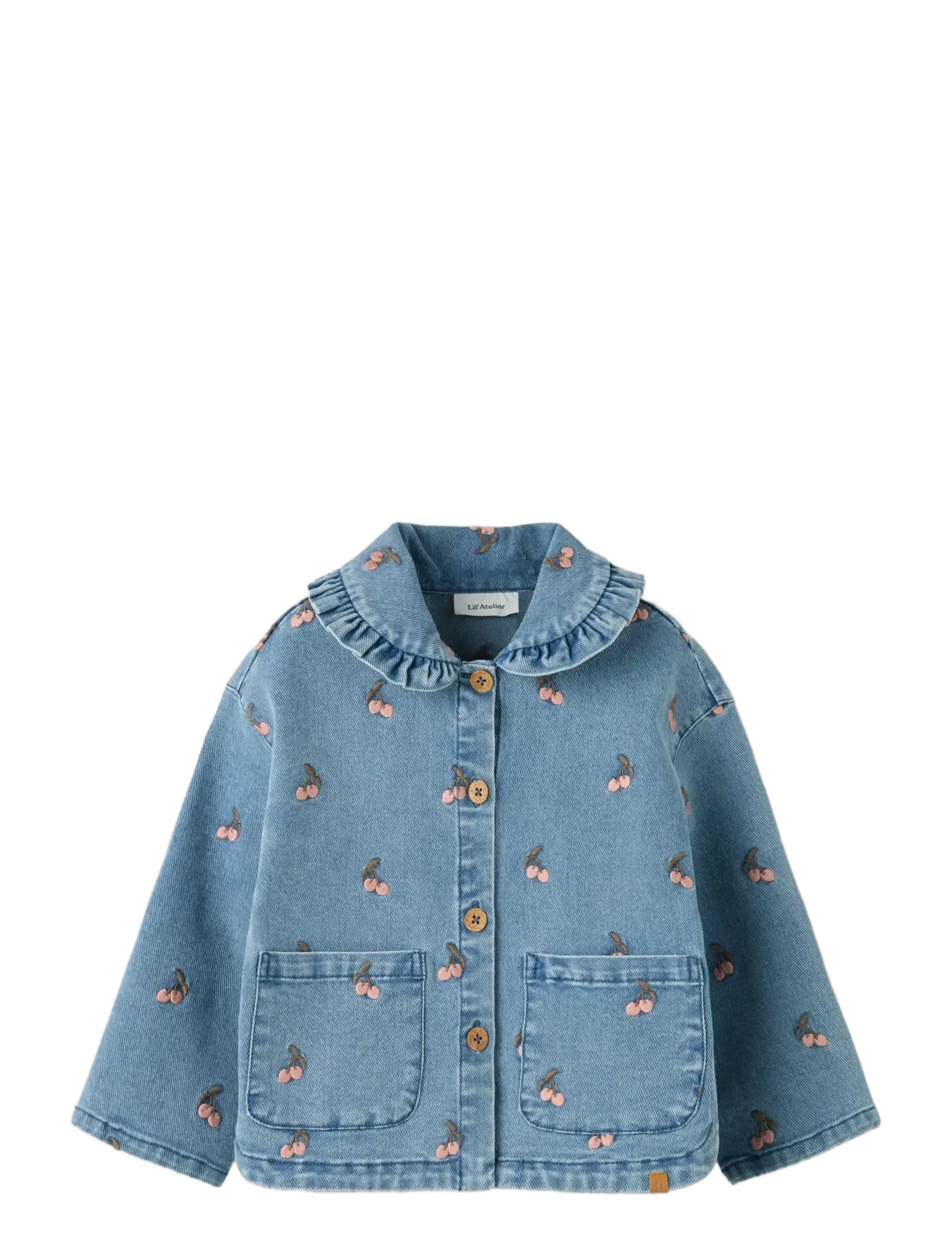Lil'Atelier NMFDEVA LOOSE DNM EMB JACKET 2024-ES LIL - Õueriided - MEDIUM BLUE DENIM / blue