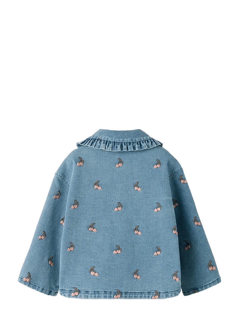 Lil'Atelier - NMFDEVA LOOSE DNM EMB JACKET 2024-ES LIL - jeansjacken - medium blue denim - 1