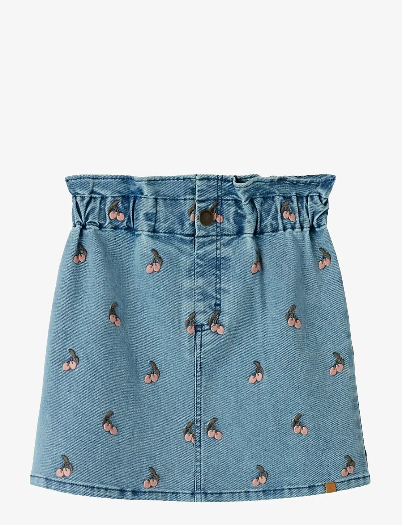Lil'Atelier - NMFDEVA LOOSE DNM EMB SKIRT 2024-ES LIL - miniseelikud - medium blue denim - 0