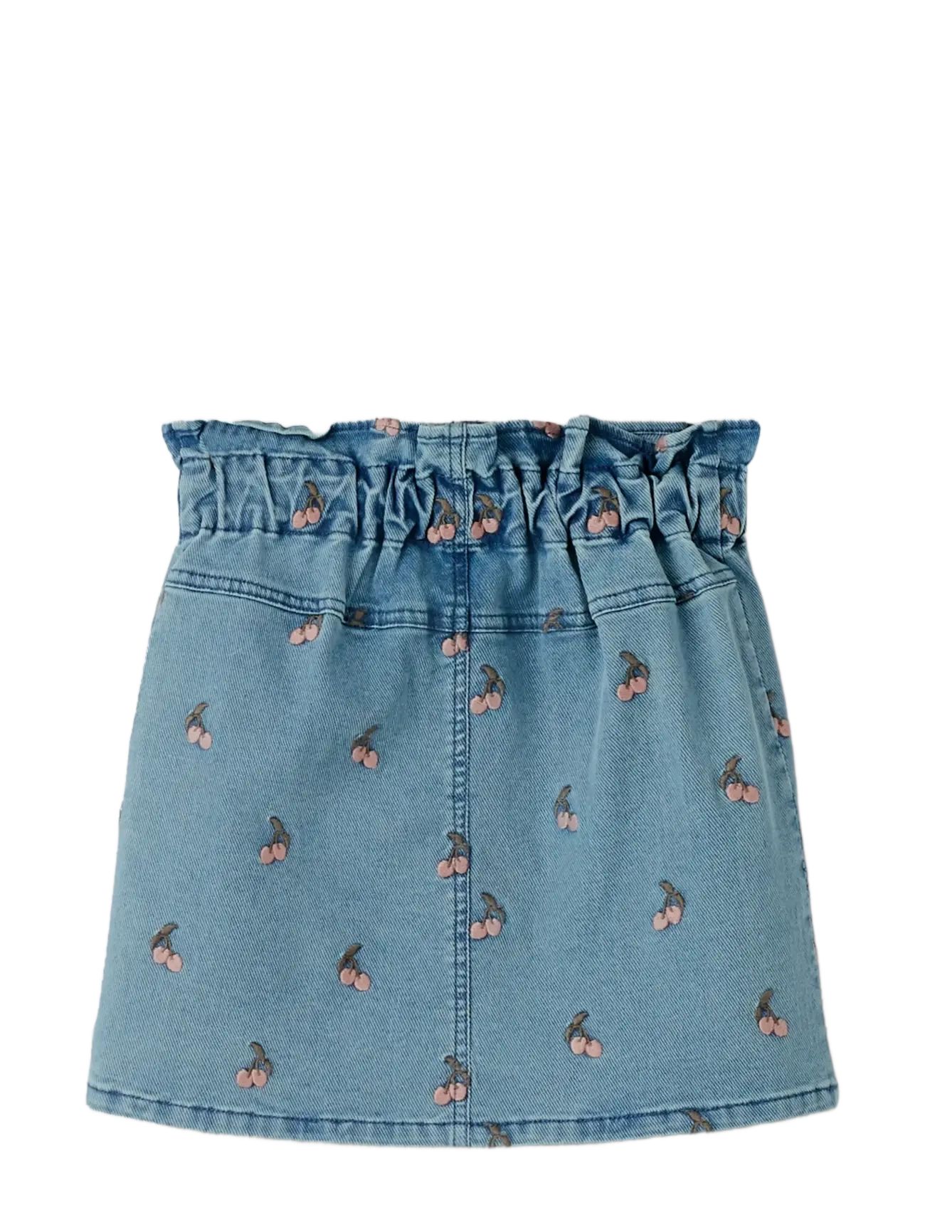 Lil'Atelier - NMFDEVA LOOSE DNM EMB SKIRT 2024-ES LIL - korte nederdele - medium blue denim - 1
