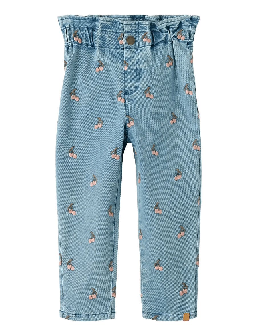 Lil'Atelier - NMFDEVA LOOSE EMB JEANS 2024-ES LIL - alt laienevad teksad - medium blue denim - 0