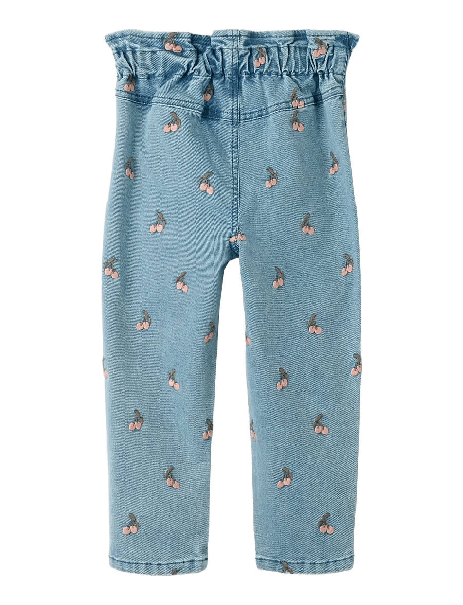 Lil'Atelier - NMFDEVA LOOSE EMB JEANS 2024-ES LIL - alt laienevad teksad - medium blue denim - 1
