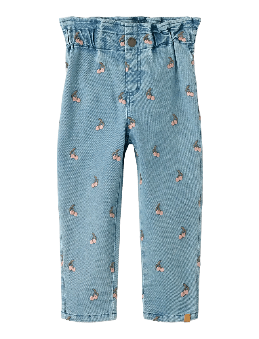 Lil'Atelier - NMFDEVA LOOSE EMB JEANS 2024-ES LIL - alt laienevad teksad - medium blue denim - 2