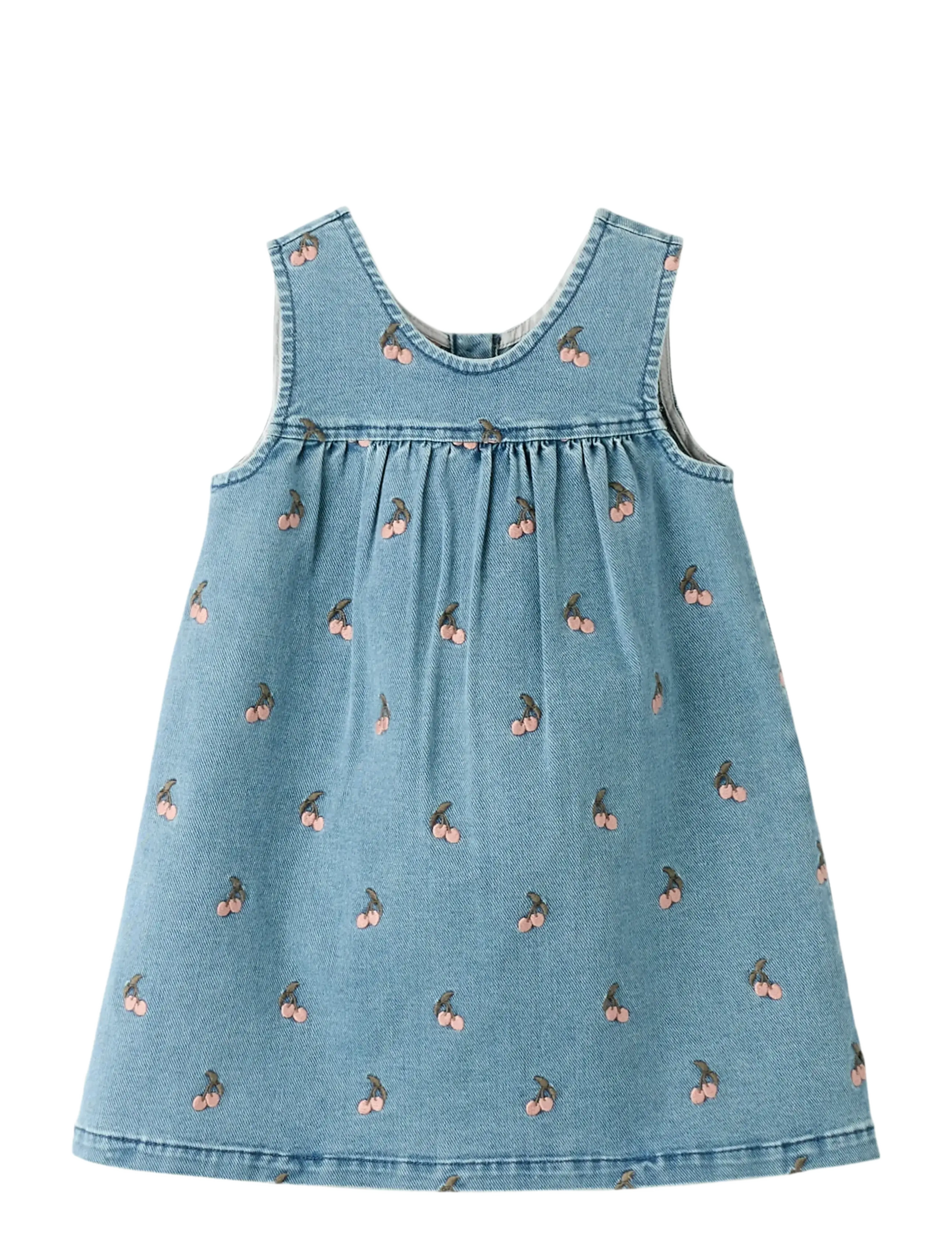 LIL'ATELIER Nmfdeva Dnm Emb Spencer 2024-Es Lil Blau - 110 - Kinder