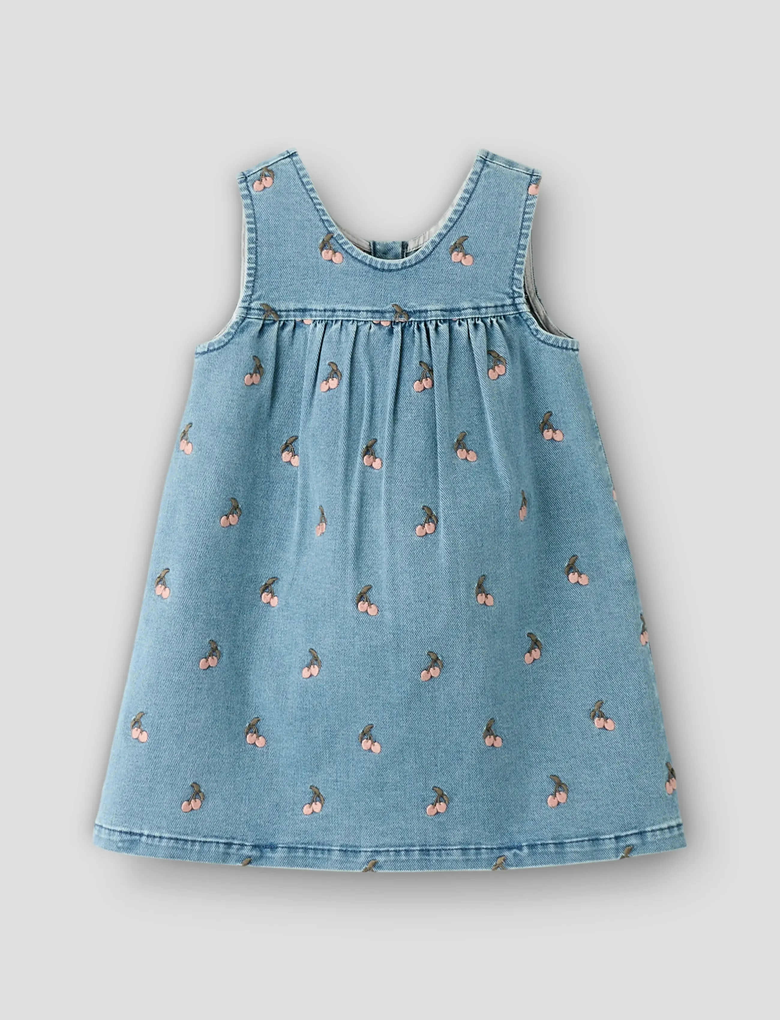 Lil'Atelier NMFDEVA DNM EMB SPENCER 2024-ES LIL - Kleider - MEDIUM BLUE DENIM / blue