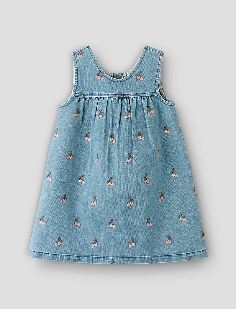 Lil'Atelier - NMFDEVA DNM EMB SPENCER 2024-ES LIL - Ärmlösa vardagsklänningar - medium blue denim - 0