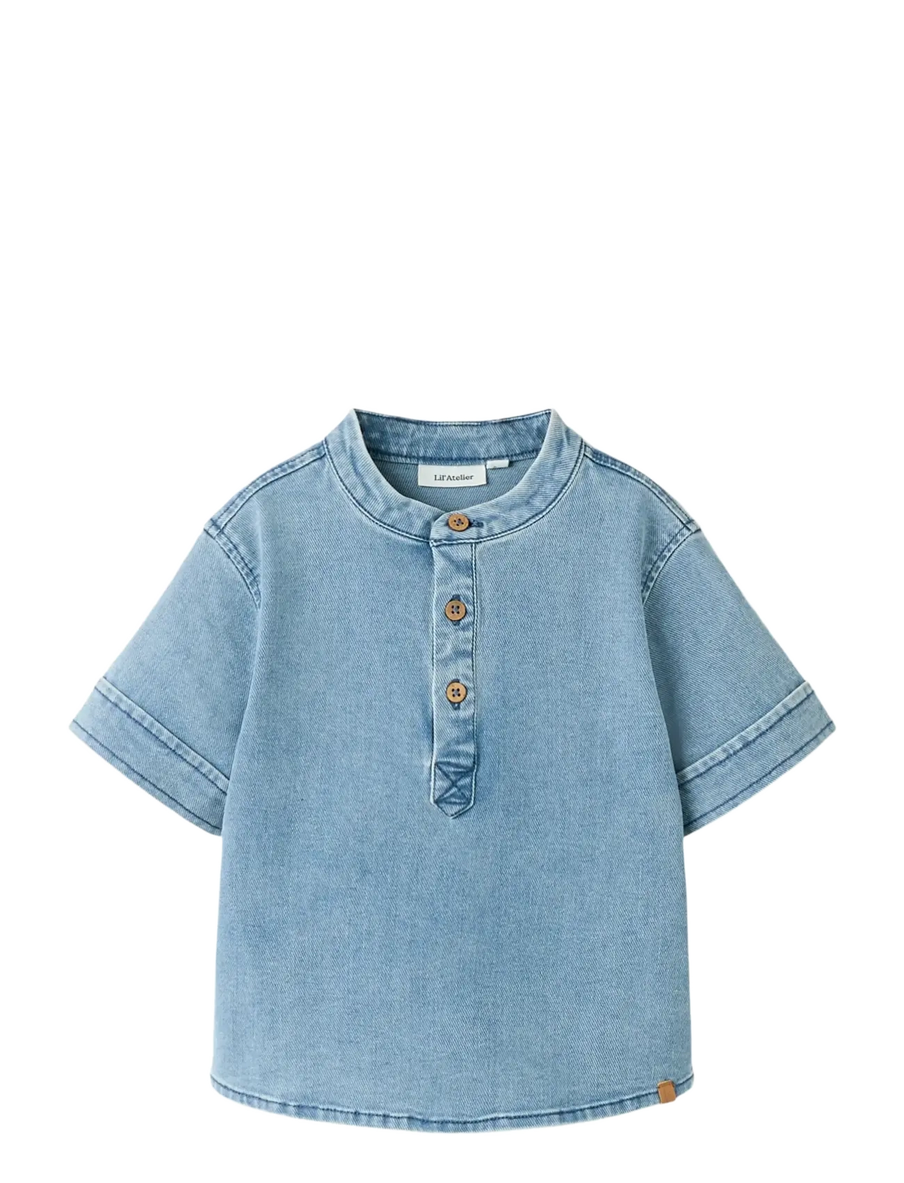 Lil'Atelier NMMDEVA SS LOOSE DNM SHIRT 2024-ES LIL - Tøj - MEDIUM BLUE DENIM / blue