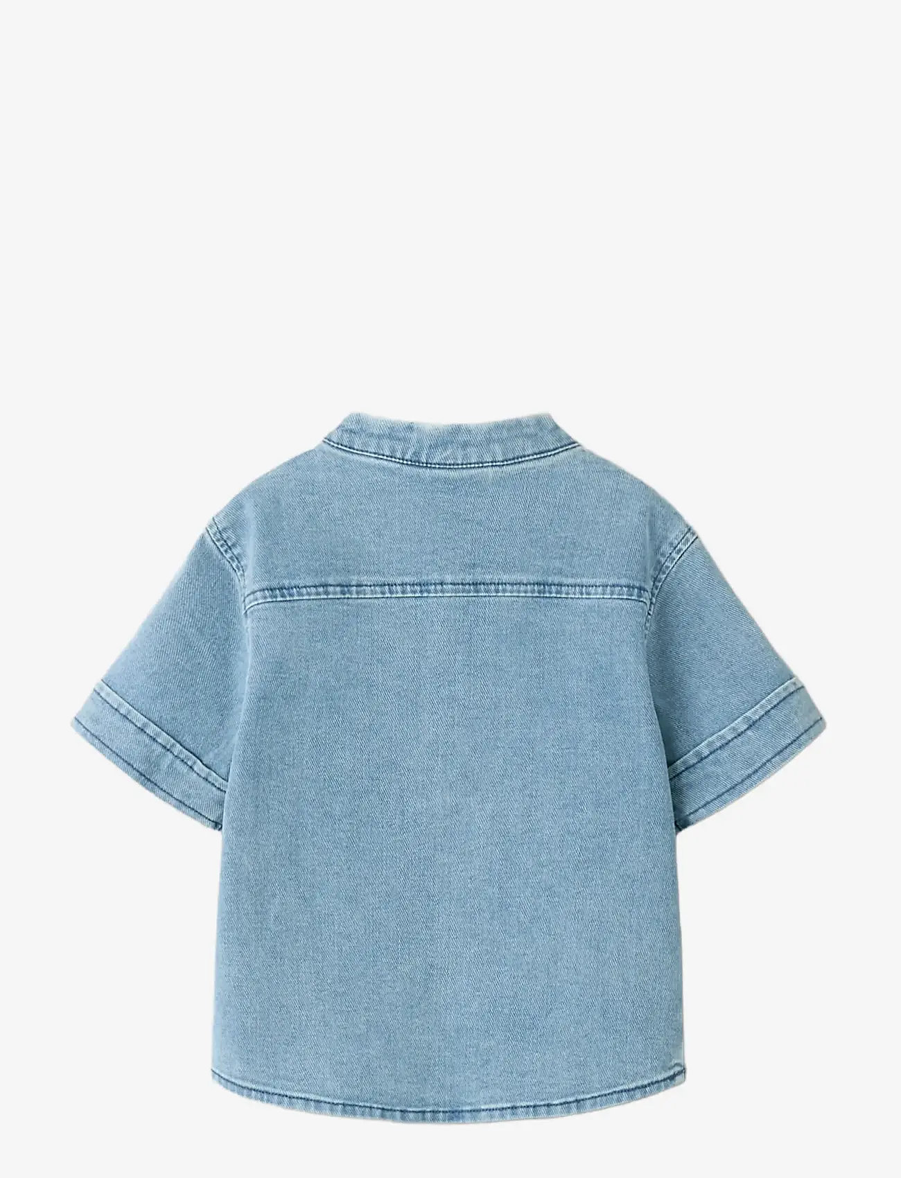 Lil'Atelier - NMMDEVA SS LOOSE DNM SHIRT 2024-ES LIL - kurzärmlige hemden - medium blue denim - 2