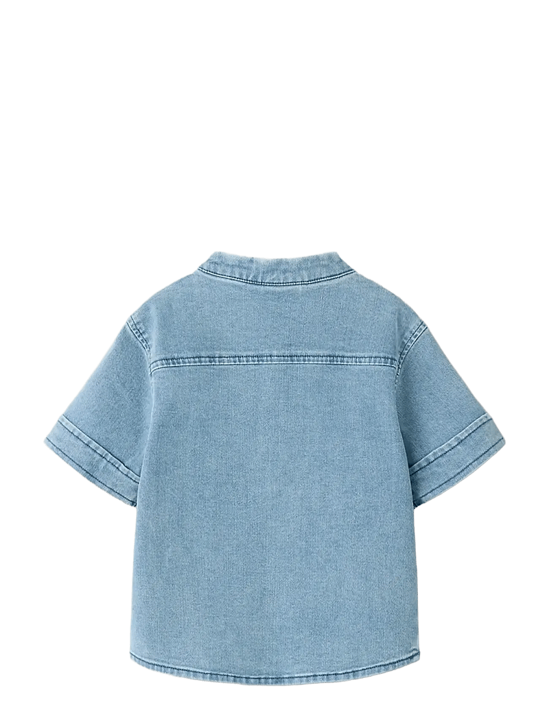Lil'Atelier - NMMDEVA SS LOOSE DNM SHIRT 2024-ES LIL - kurzärmlige hemden - medium blue denim - 2