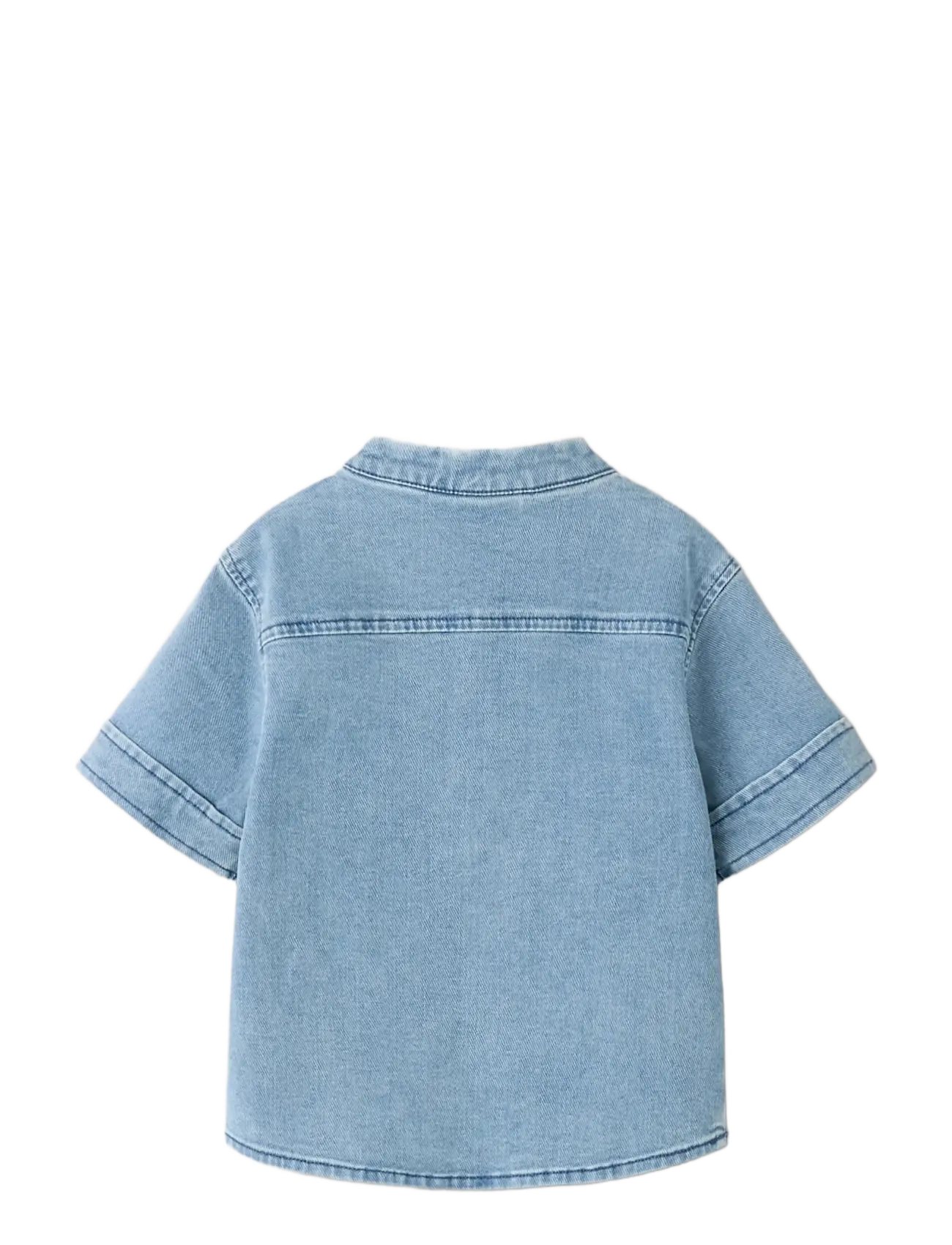 Lil'Atelier - NMMDEVA SS LOOSE DNM SHIRT 2024-ES LIL - kurzärmlige hemden - medium blue denim - 1