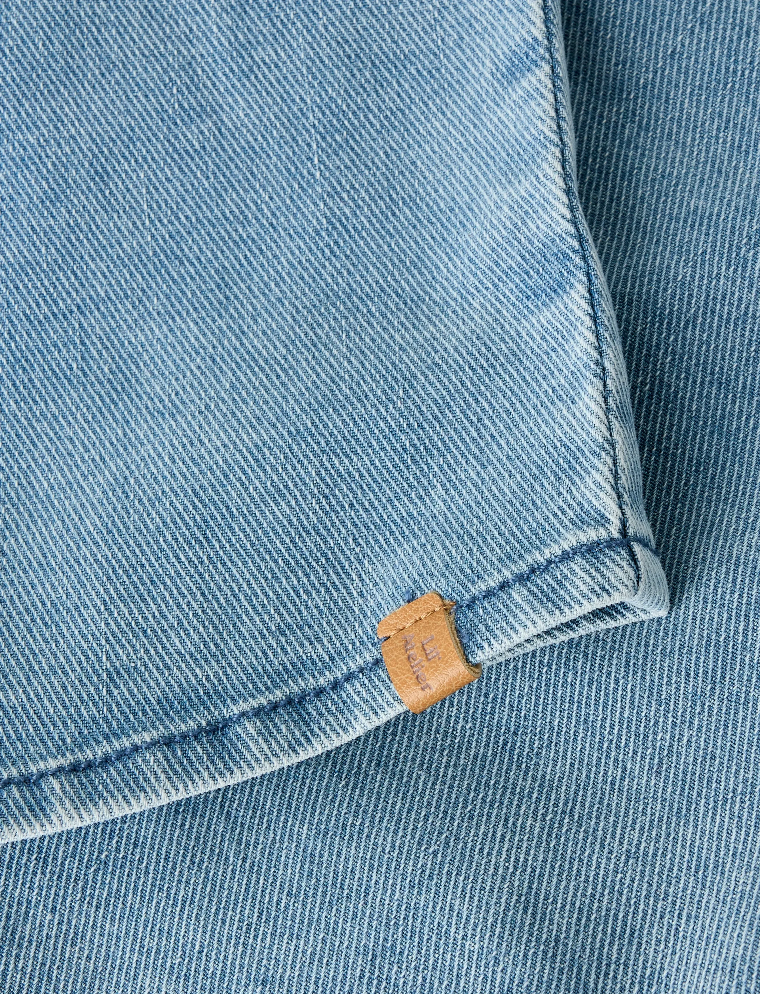 Lil'Atelier - NMMDEVA SS LOOSE DNM SHIRT 2024-ES LIL - kurzärmlige hemden - medium blue denim - 2