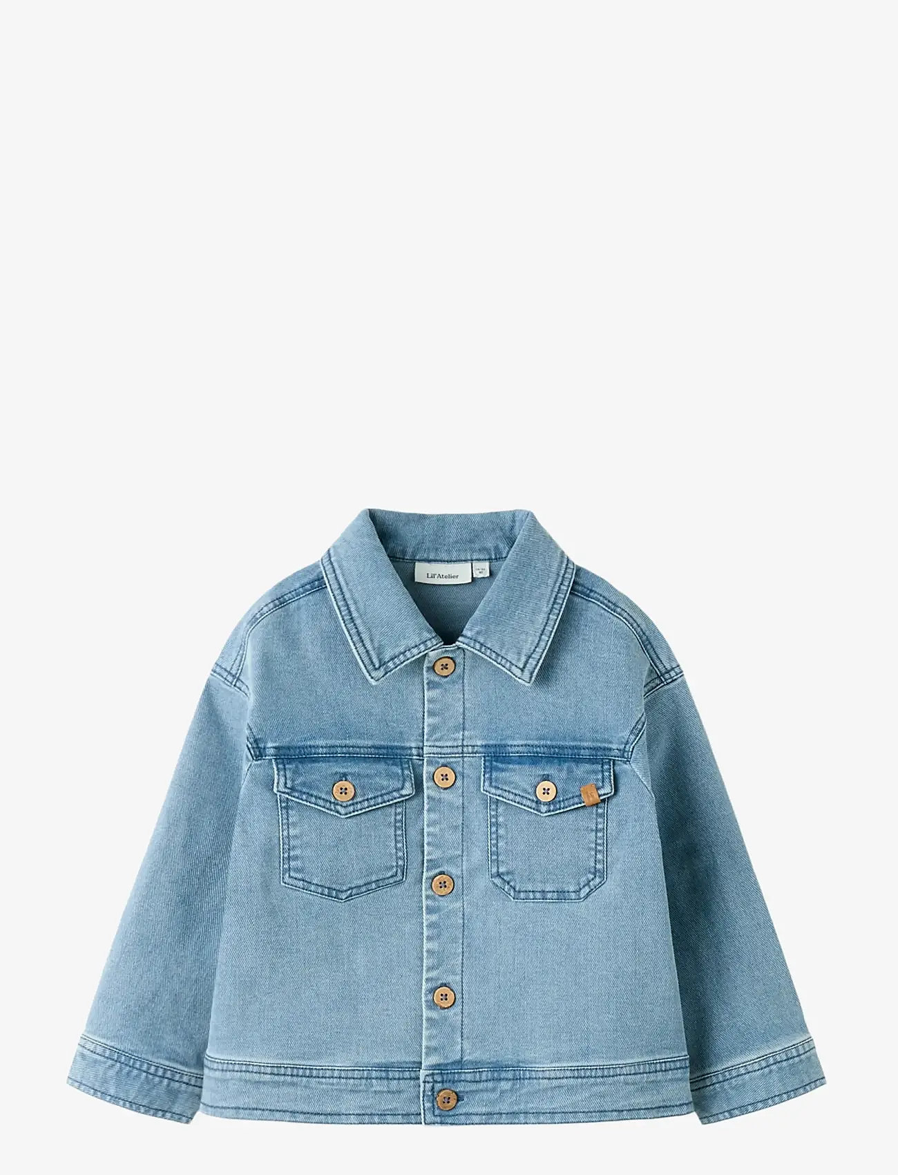 Lil'Atelier - NMMDEVA LS LOOSE DNM JACKET 2024-ES LIL - denimjakker - medium blue denim - 0