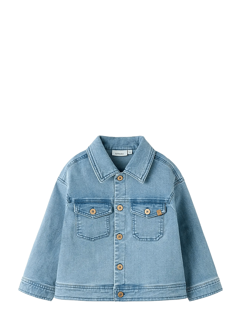 Lil'Atelier - NMMDEVA LS LOOSE DNM JACKET 2024-ES LIL - denimjakker - medium blue denim - 0