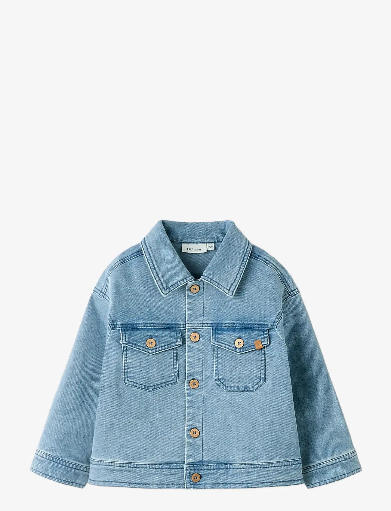 Lil'Atelier - NMMDEVA LS LOOSE DNM JACKET 2024-ES LIL - denimjakker - medium blue denim - 2