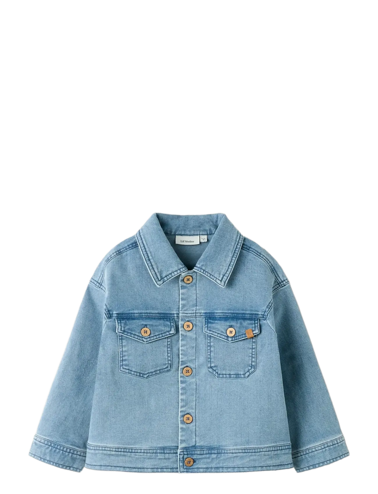 Lil'Atelier - NMMDEVA LS LOOSE DNM JACKET 2024-ES LIL - denimjakker - medium blue denim - 2