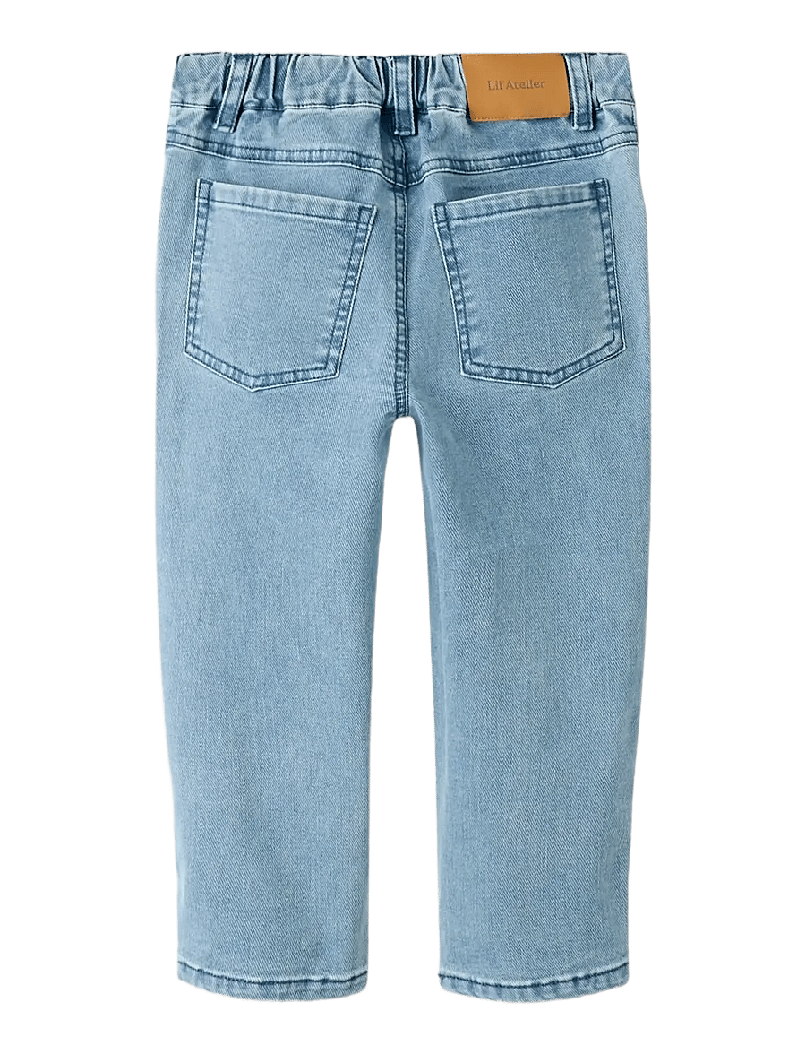 Lil'Atelier - NMMDEVA LOOSE JEANS 2024-ES LIL - platėjantys apačioje - medium blue denim - 2