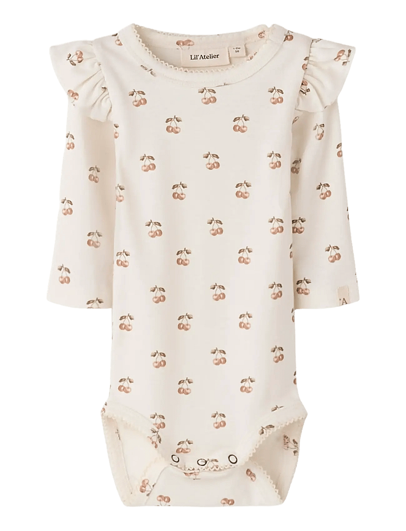 Lil'Atelier - NBFLAYO KEP LS SLIM BODY LIL - langärmelige bodys - coconut milk - 0