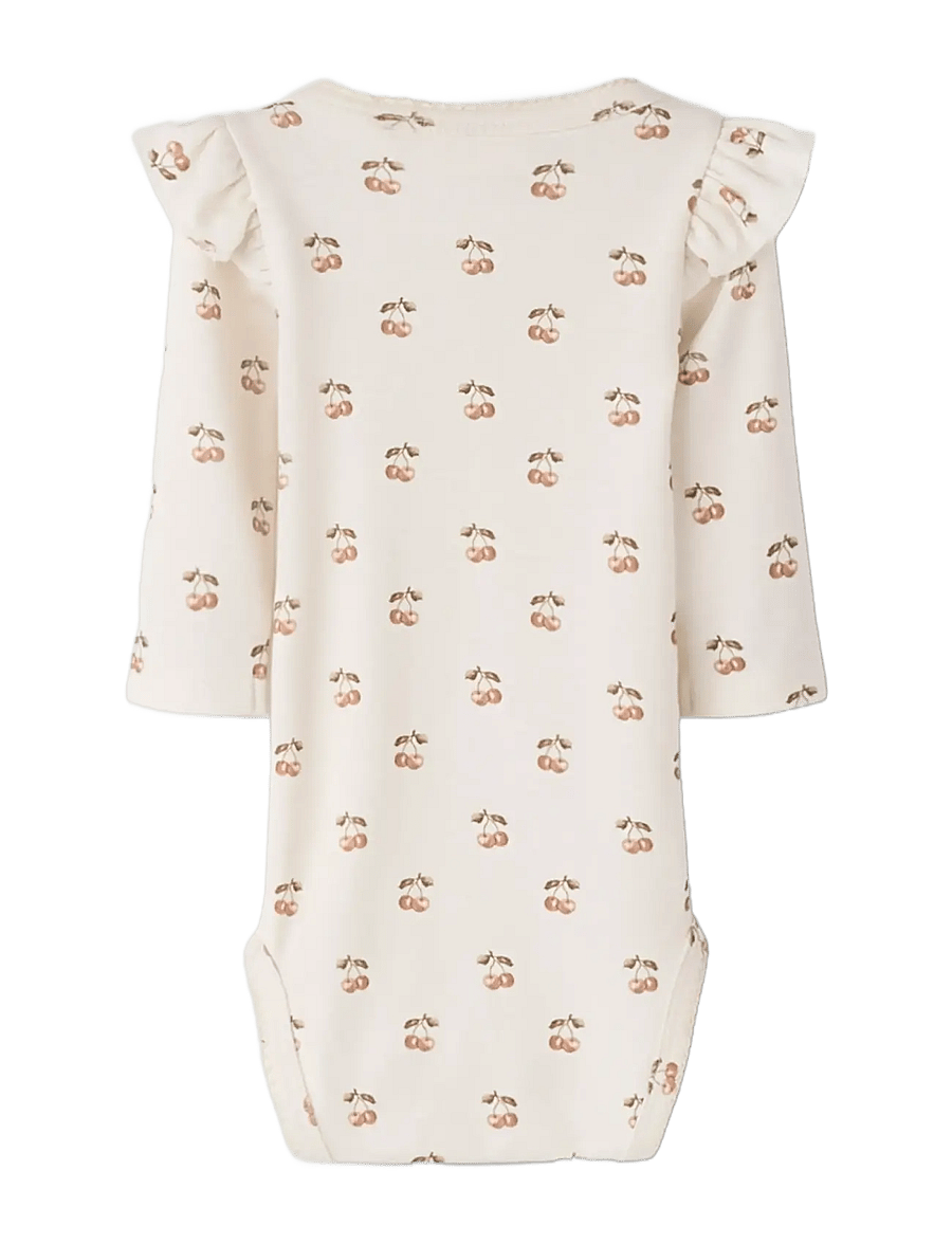 Lil'Atelier - NBFLAYO KEP LS SLIM BODY LIL - langærmede bodyer - coconut milk - 1