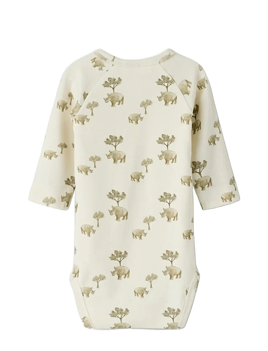 Lil'Atelier - NBMLAYO LS SLIM BODY LIL - langærmede heldragter - coconut milk - 2