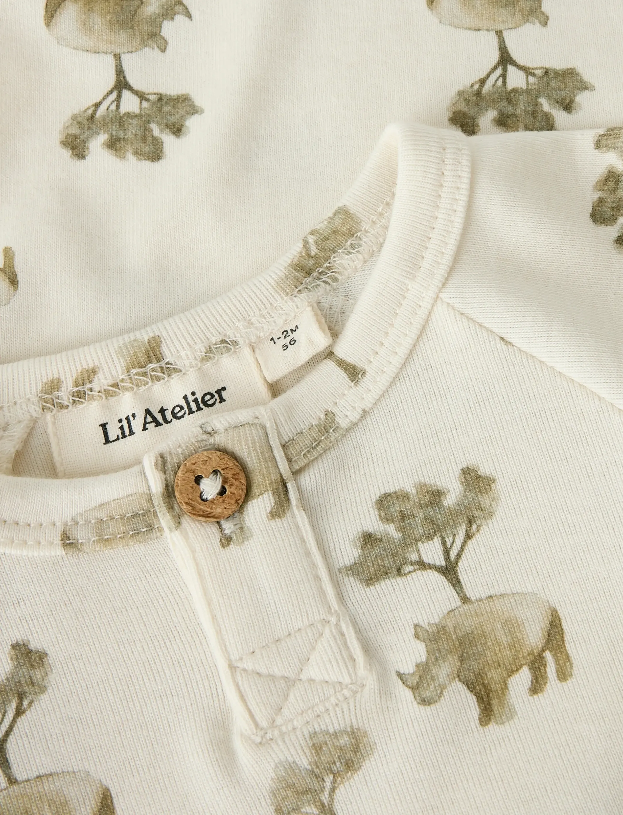 Lil'Atelier Nbmlayo Ls Slim Body Lil, 62, Bodys, Creme - Long-sleeved Kinder
