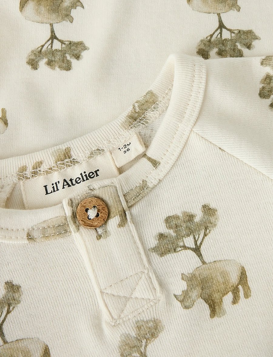 Lil'Atelier - NBMLAYO LS SLIM BODY LIL - langærmede heldragter - coconut milk - 0