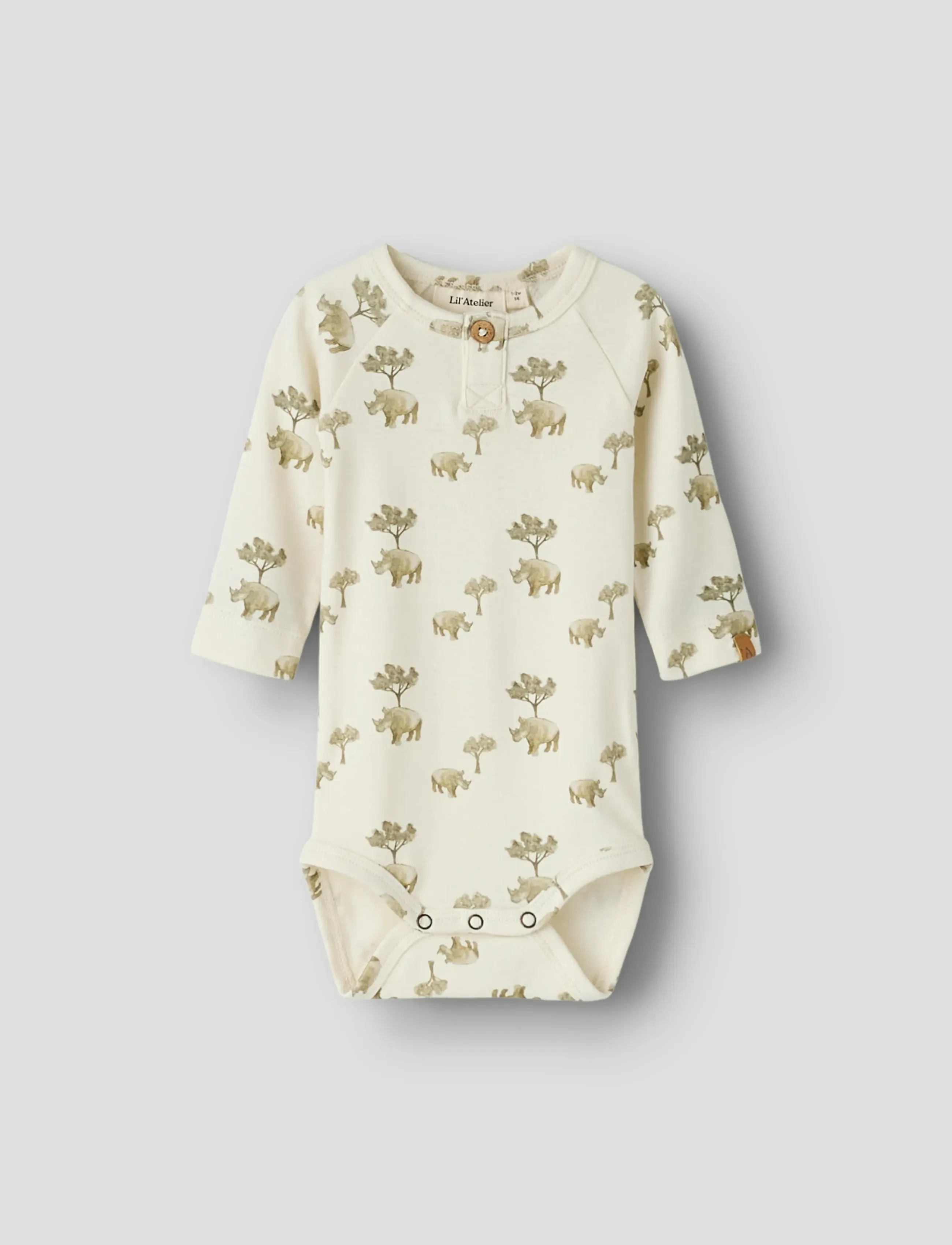 Lil'Atelier - NBMLAYO LS SLIM BODY LIL - langærmede heldragter - coconut milk - 3