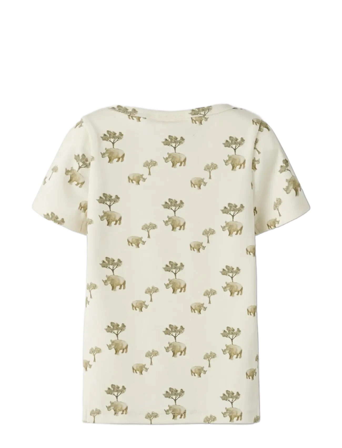 Lil'Atelier - NMMLAYO SS SLIM TOP LIL - kortærmede t-shirts - coconut milk - 2
