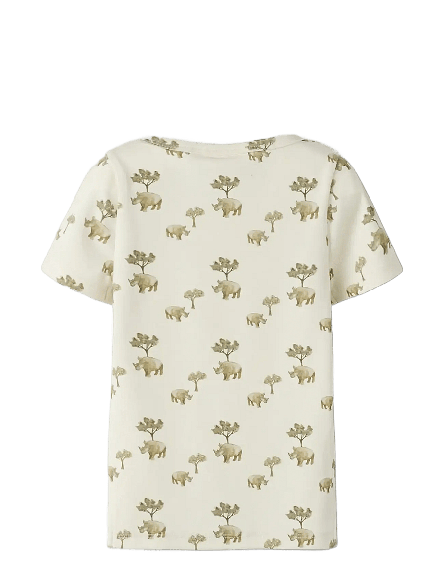 Lil'Atelier - NMMLAYO SS SLIM TOP LIL - kurzärmelige - coconut milk - 2