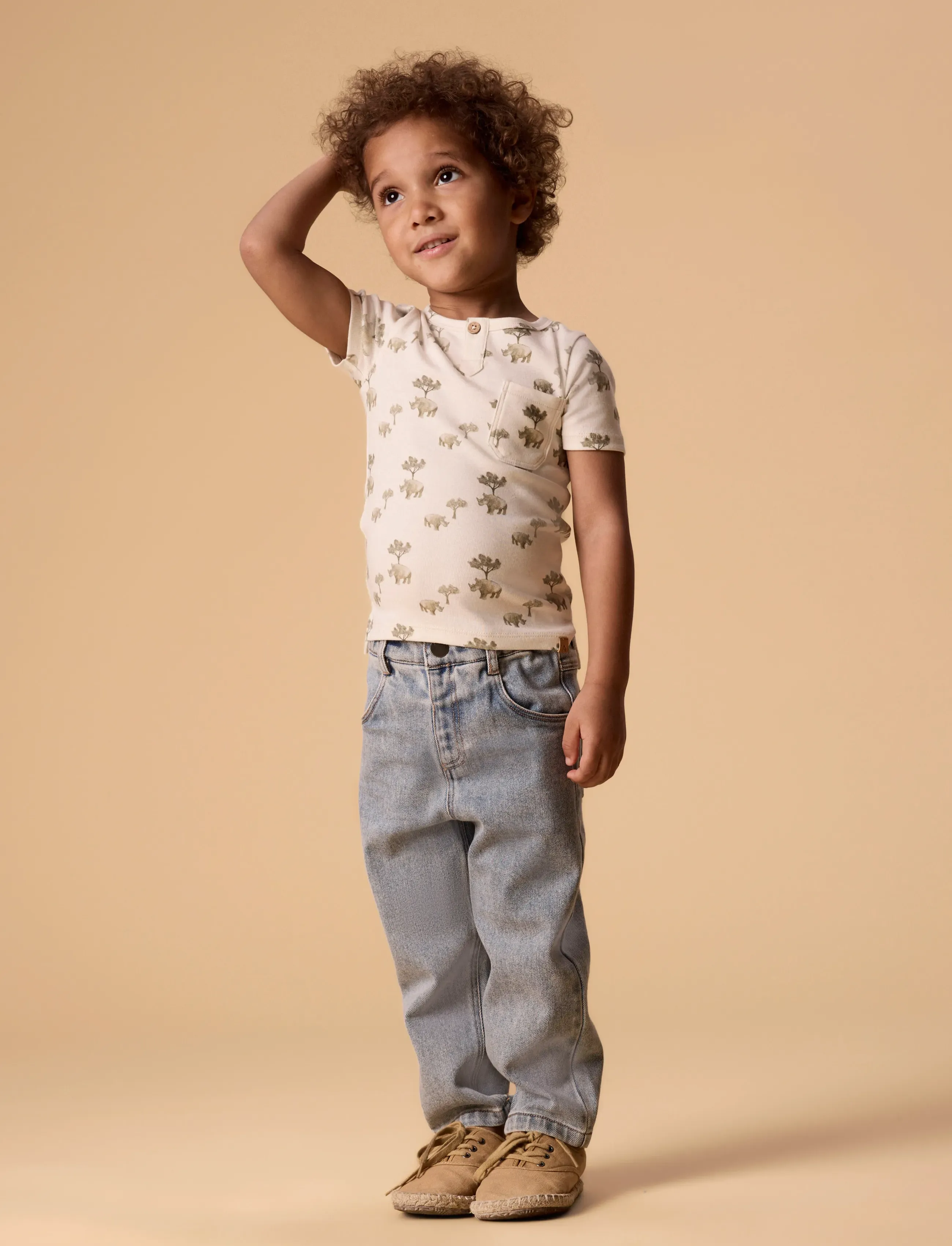 Lil'Atelier - NMMLAYO SS SLIM TOP LIL - kortærmede t-shirts - coconut milk - 4