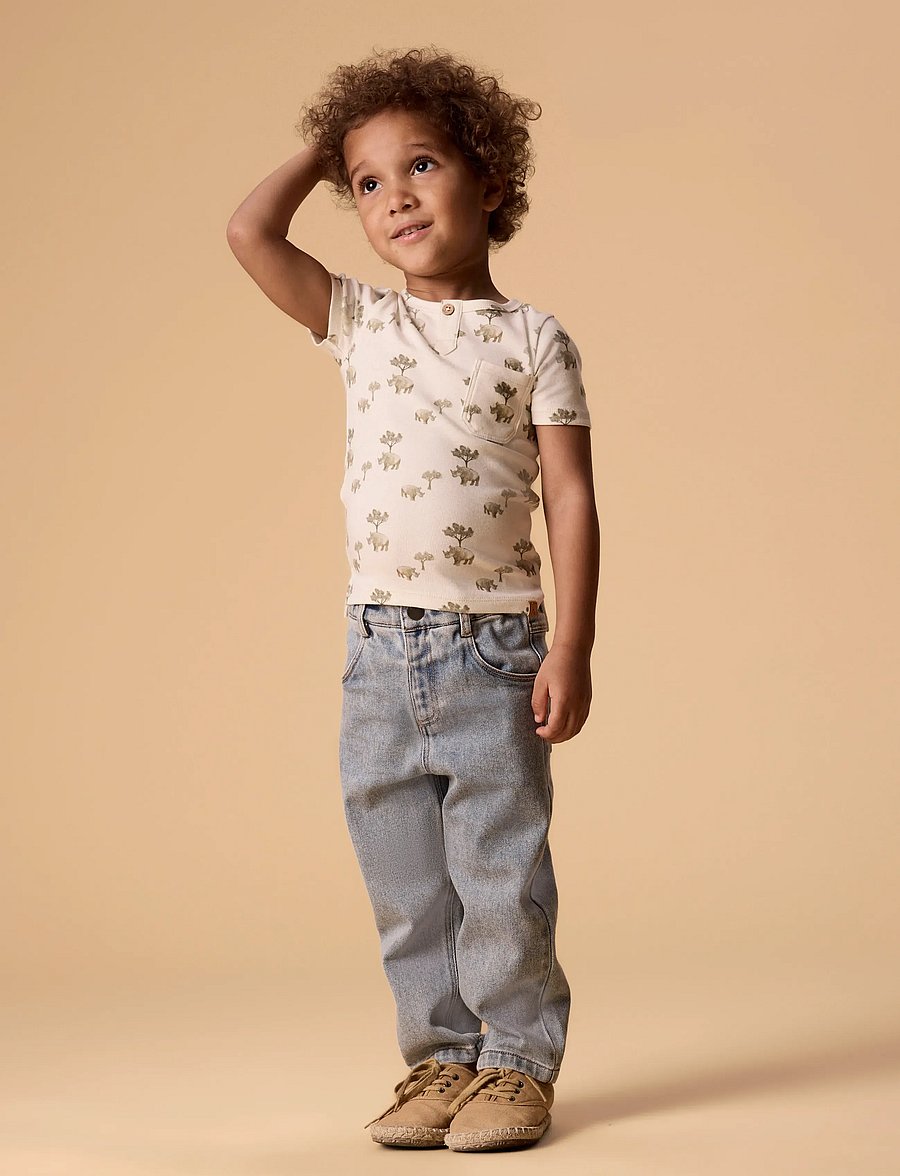 Lil'Atelier - NMMLAYO SS SLIM TOP LIL - kurzärmelige - coconut milk - 4