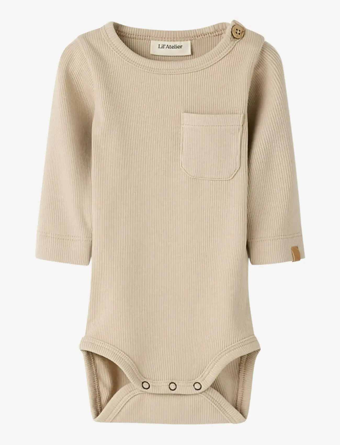 Lil'Atelier - NBMLAGO LS SLIM BODY LIL - langærmede heldragter - oxford tan - 1
