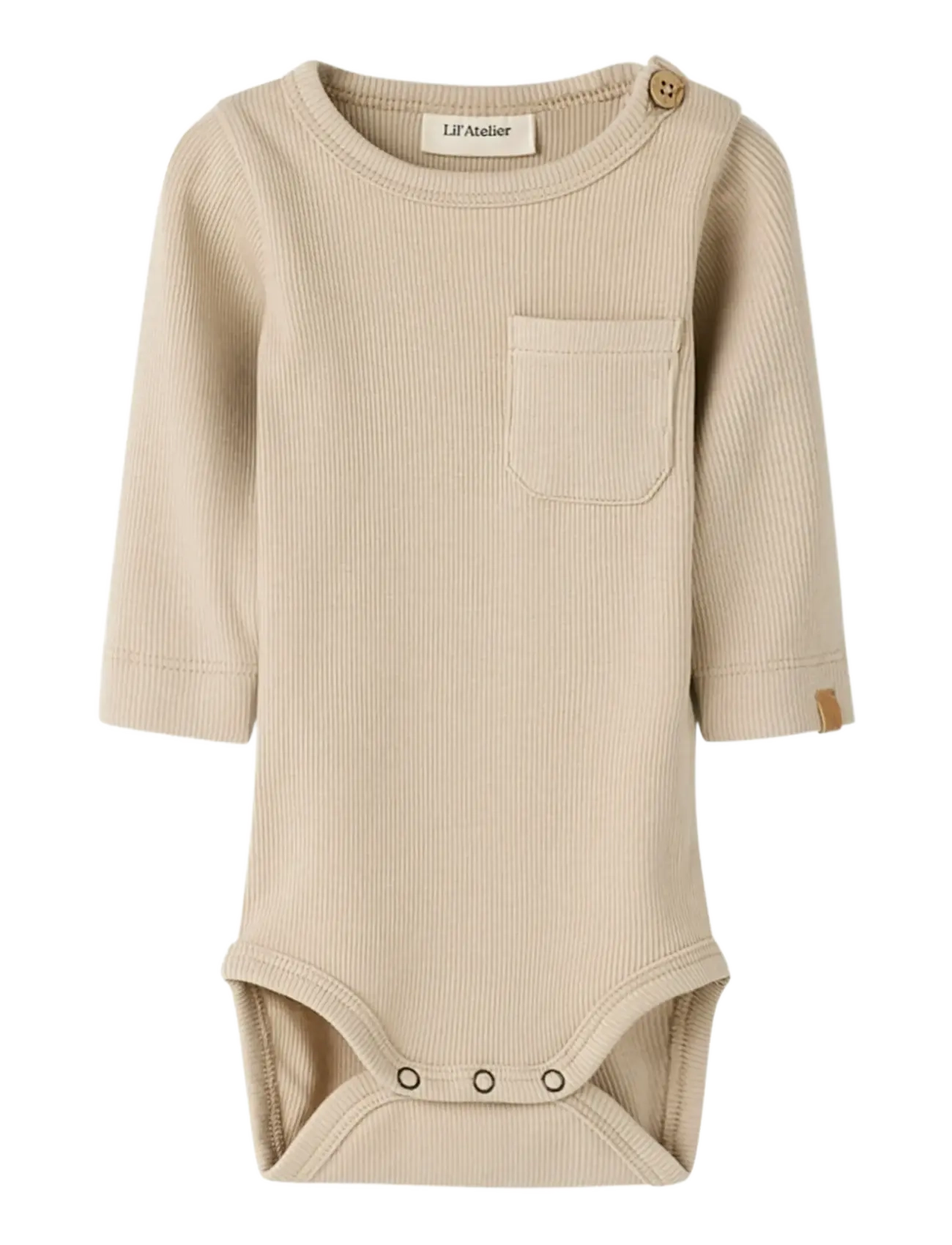 Lil'Atelier NBMLAGO LS SLIM BODY LIL - Bodysuits - OXFORD TAN / beige