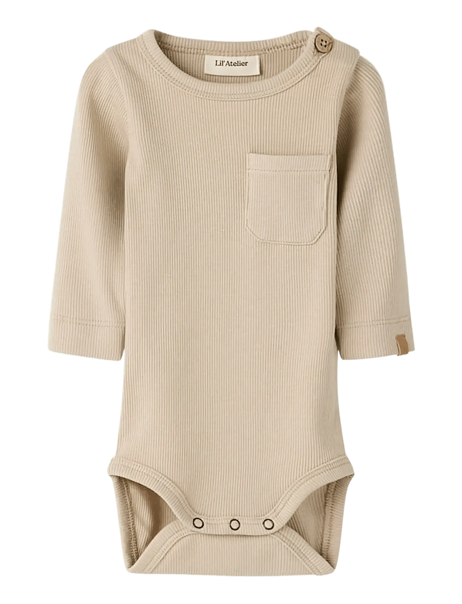 Lil'Atelier - NBMLAGO LS SLIM BODY LIL - langärmelig - oxford tan - 1