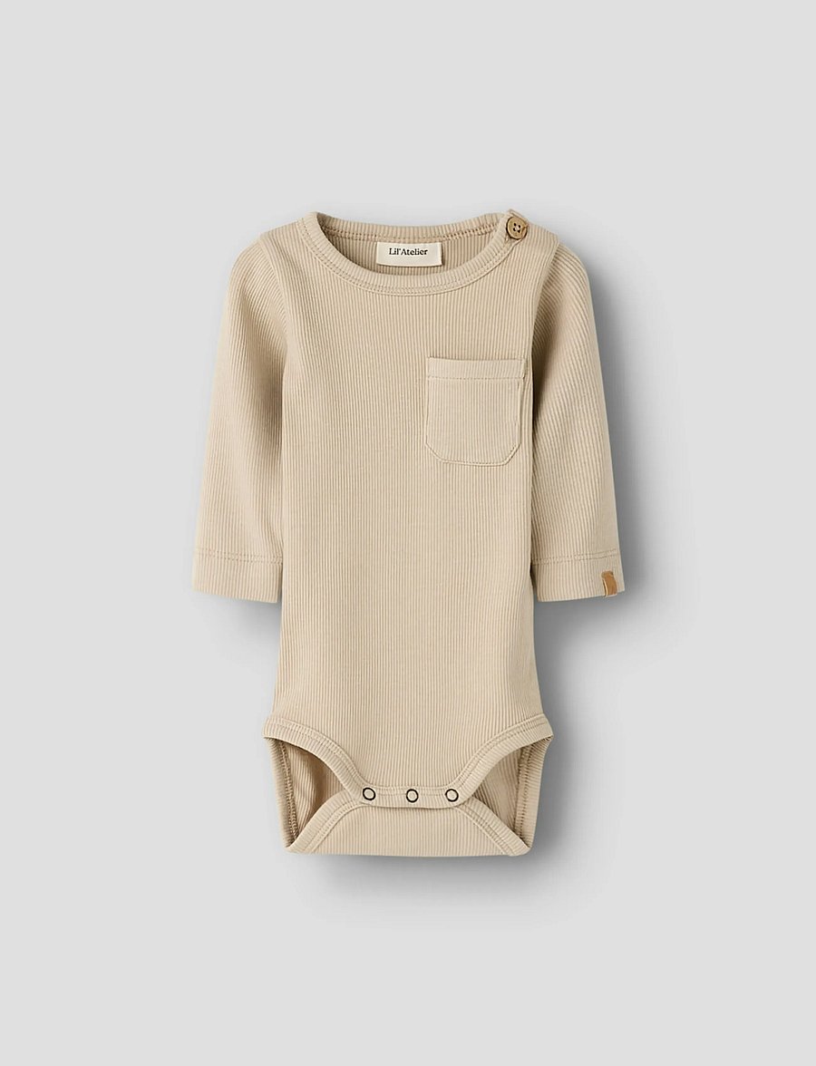 Lil'Atelier - NBMLAGO LS SLIM BODY LIL - langärmelig - oxford tan - 0