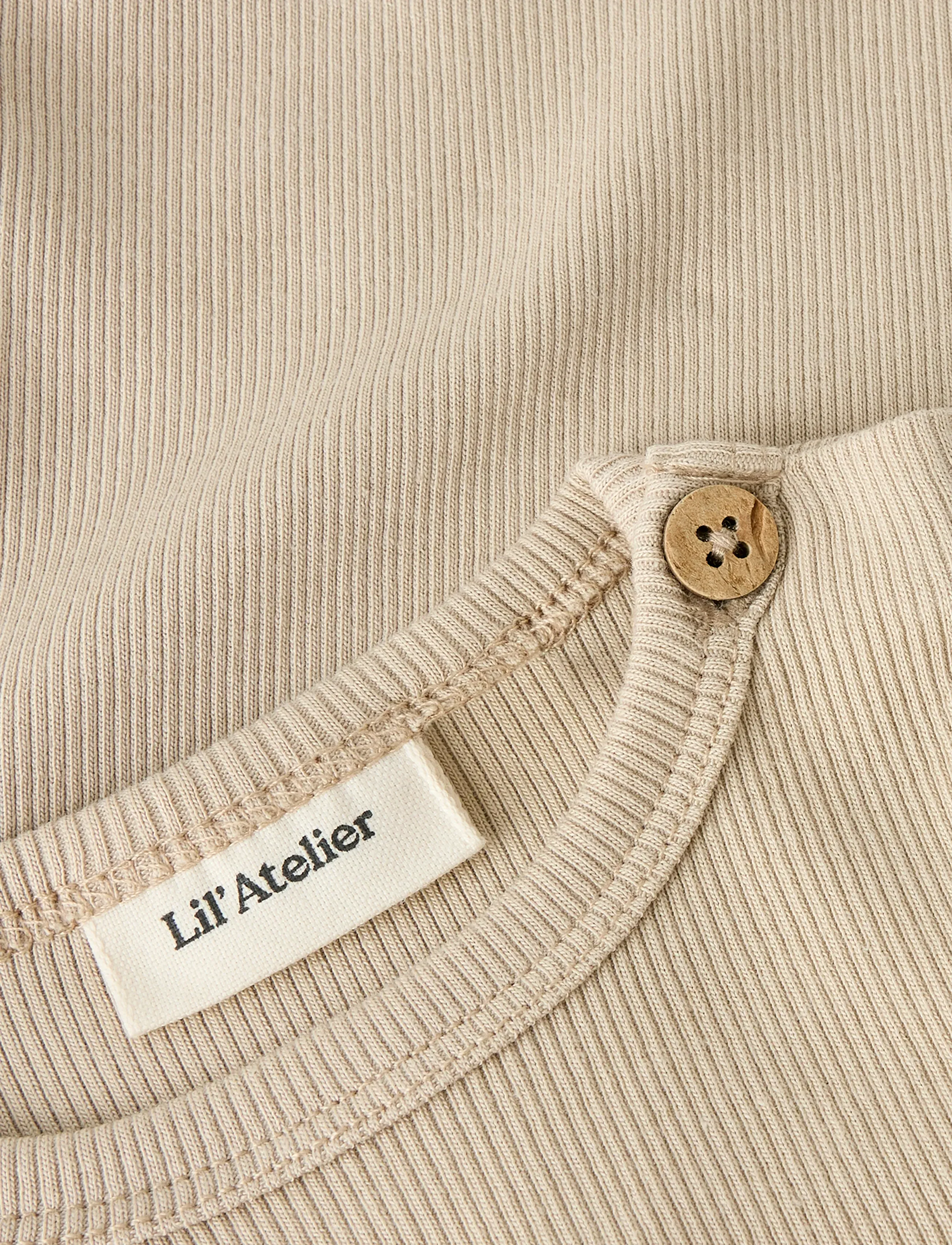 Lil'Atelier - NBMLAGO LS SLIM BODY LIL - pikkade varrukatega - oxford tan - 3