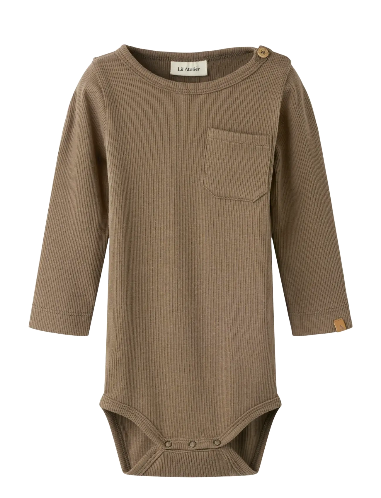 Lil'Atelier NBMLAGO LS SLIM BODY LIL - Heldresser - SHITAKE / brown