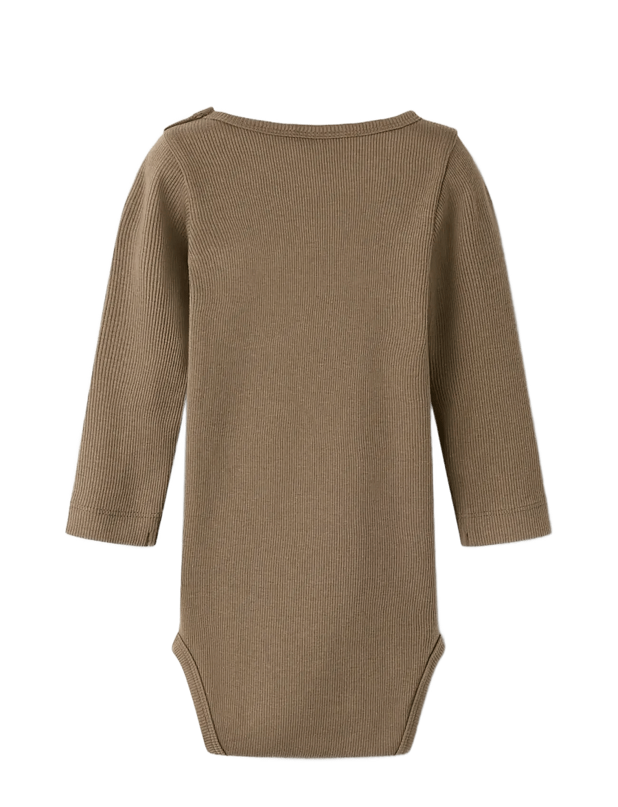 Lil'Atelier - NBMLAGO LS SLIM BODY LIL - langärmelig - shitake - 1