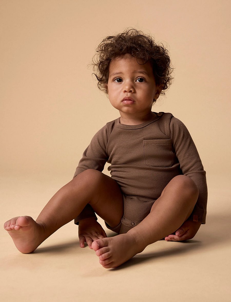 Lil'Atelier - NBMLAGO LS SLIM BODY LIL - langärmelig - shitake - 2