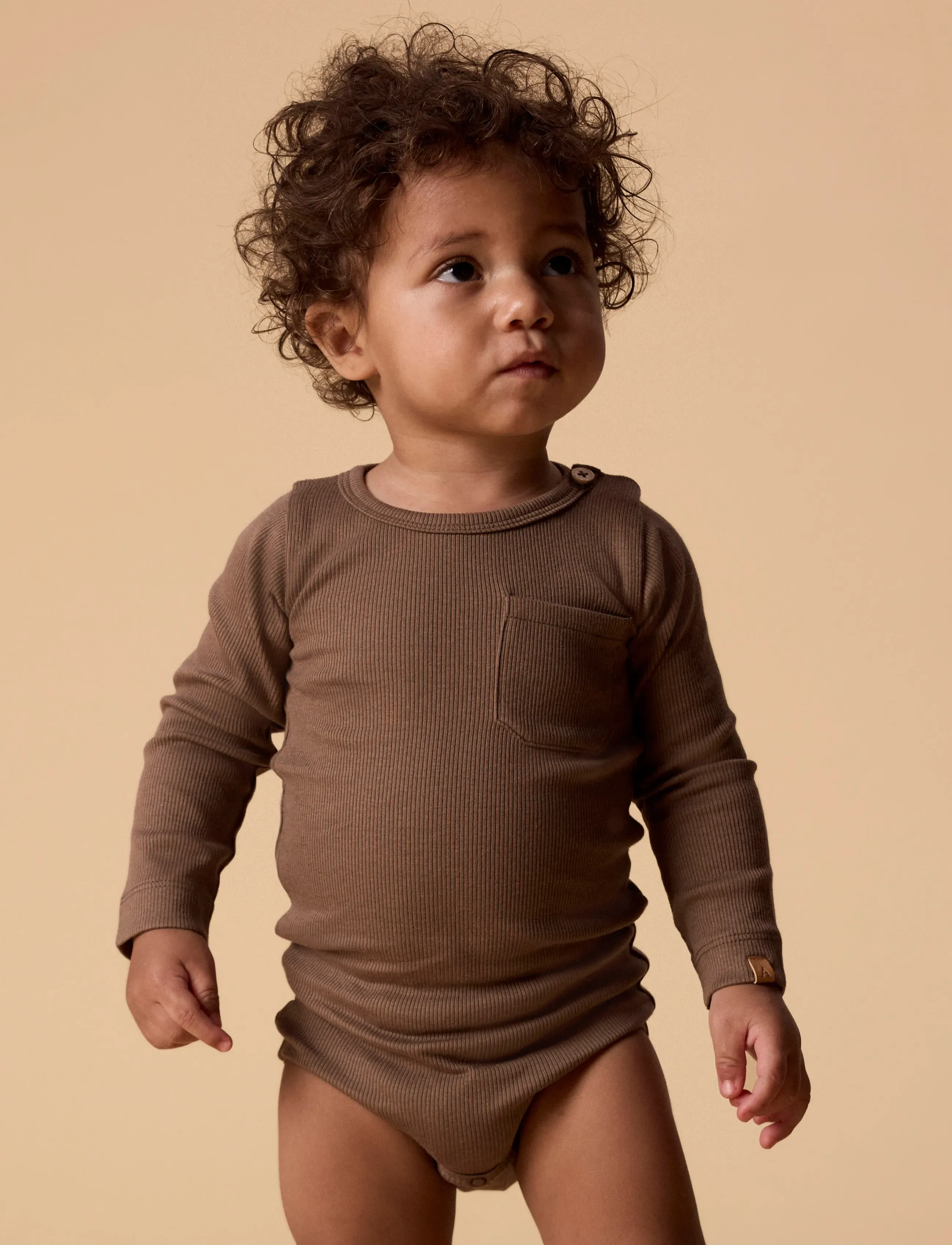 Lil'Atelier - NBMLAGO LS SLIM BODY LIL - langærmede heldragter - shitake - 3