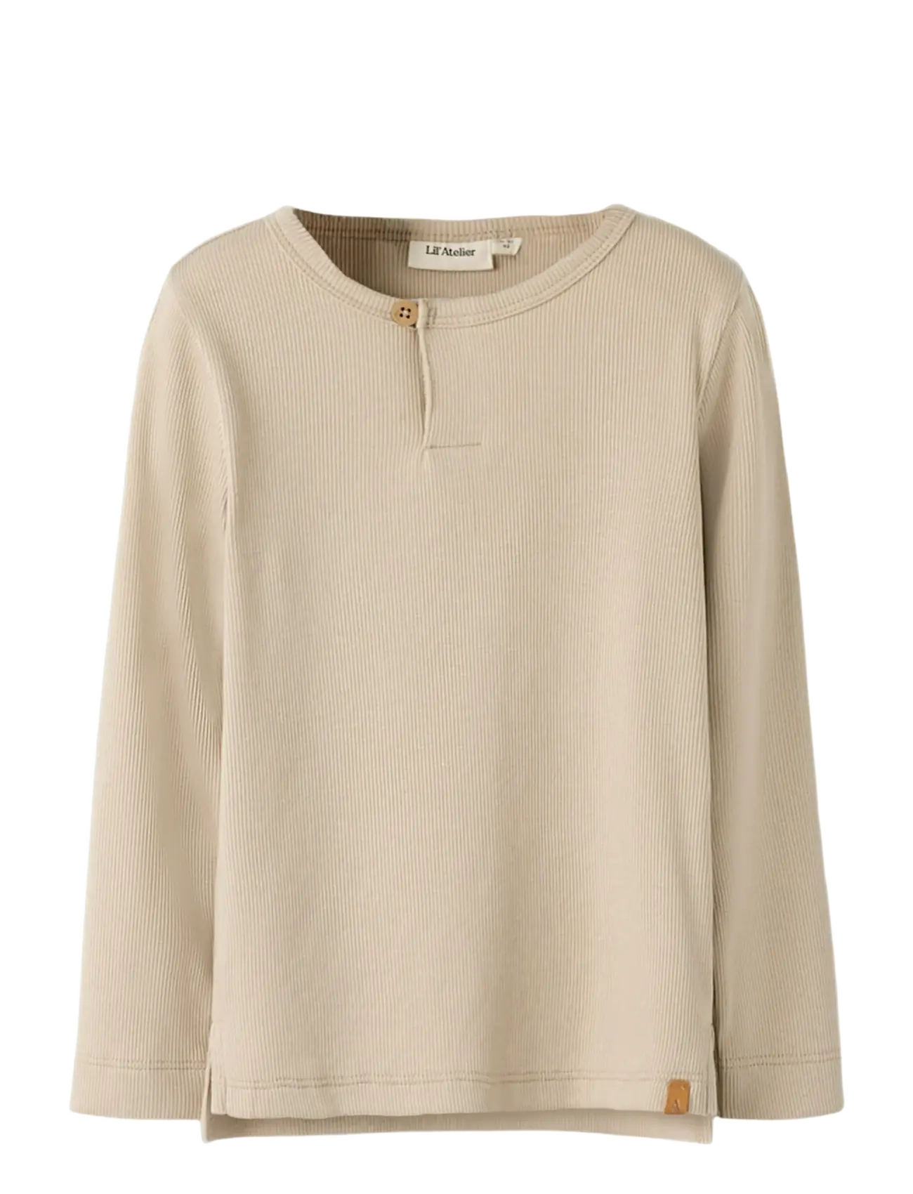 Lil'Atelier NMMLAGO LS SLIM TOP LIL - Overdele - OXFORD TAN / beige