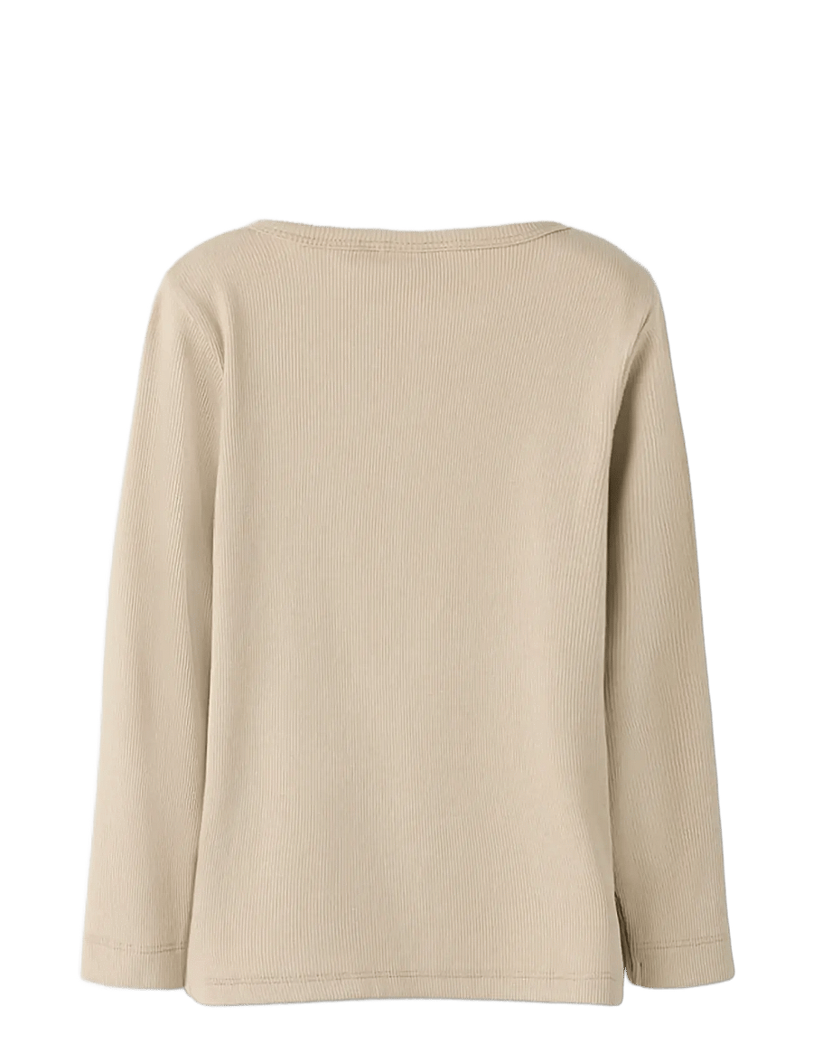 Lil'Atelier - NMMLAGO LS SLIM TOP LIL - marškinėliai ilgomis rankovėmis - oxford tan - 2