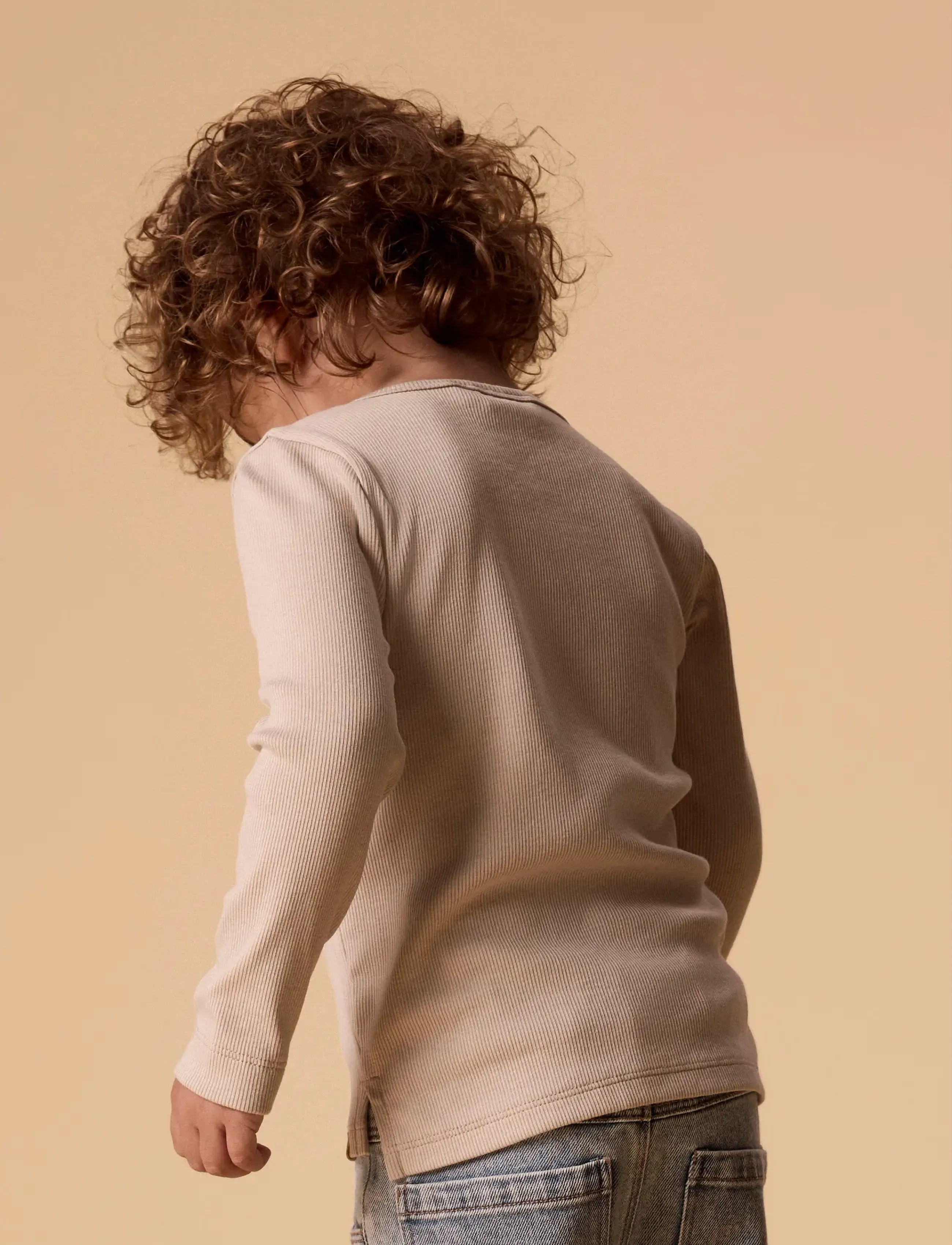 Lil'Atelier - NMMLAGO LS SLIM TOP LIL - pikkade varrukatega t-särgid - oxford tan - 4