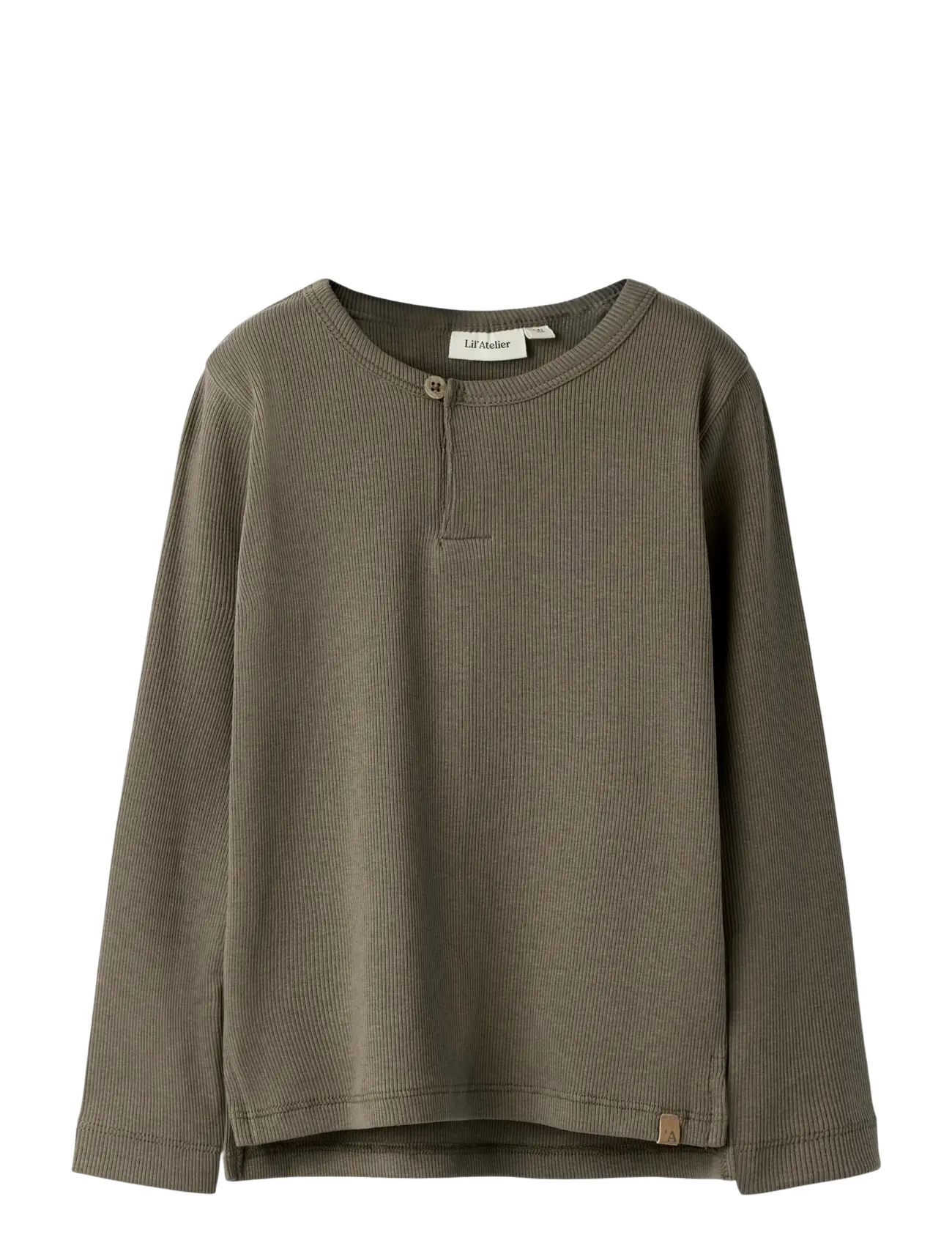 Lil'Atelier NMMLAGO LS SLIM TOP LIL - Kleidung - SHITAKE / khaki/green